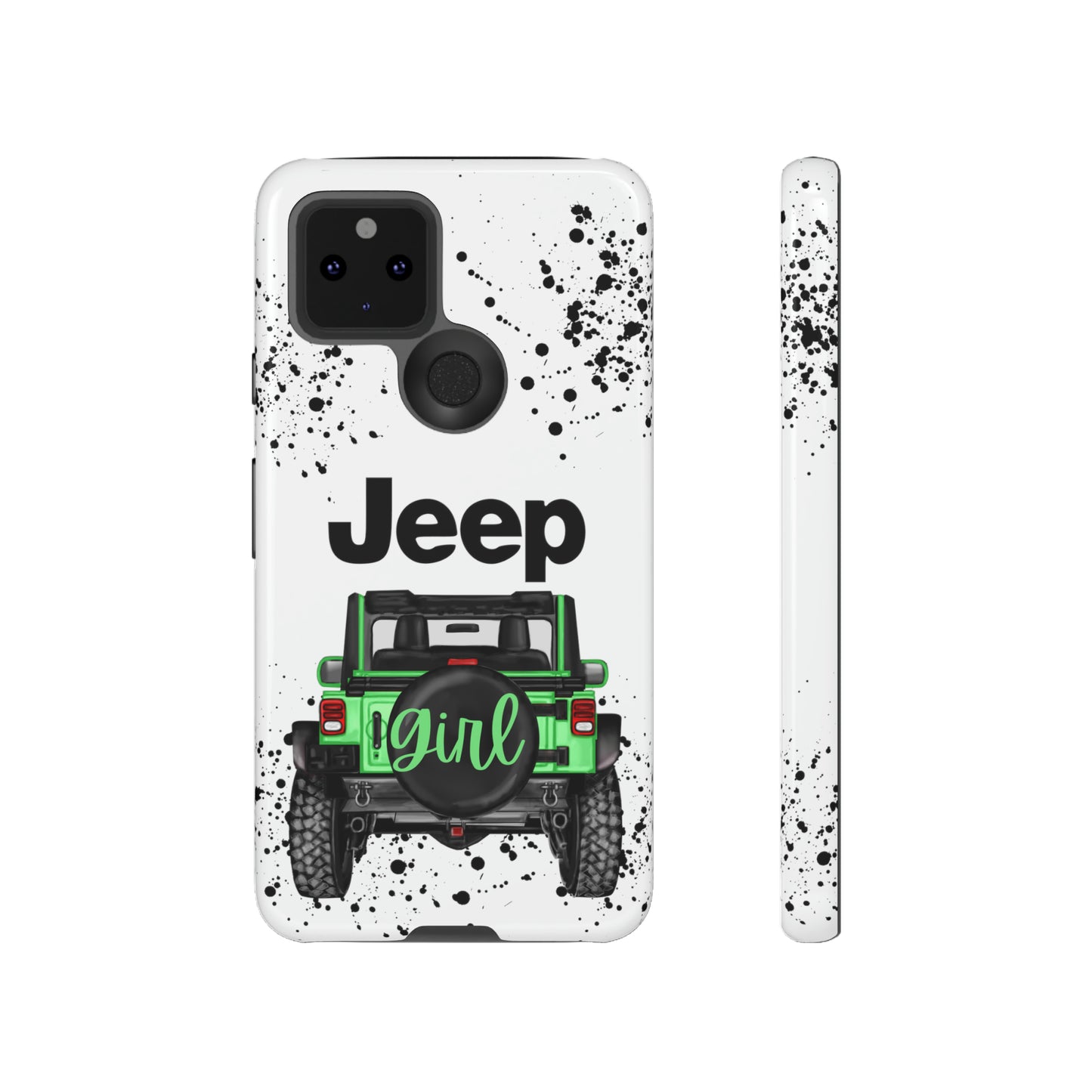 Off Road Girl Light Green Protective Case for Iphone, Google and Samsung Phones