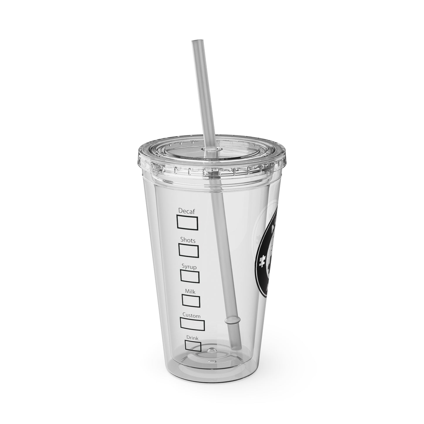 Autism Mom Tumbler with Straw, 16oz