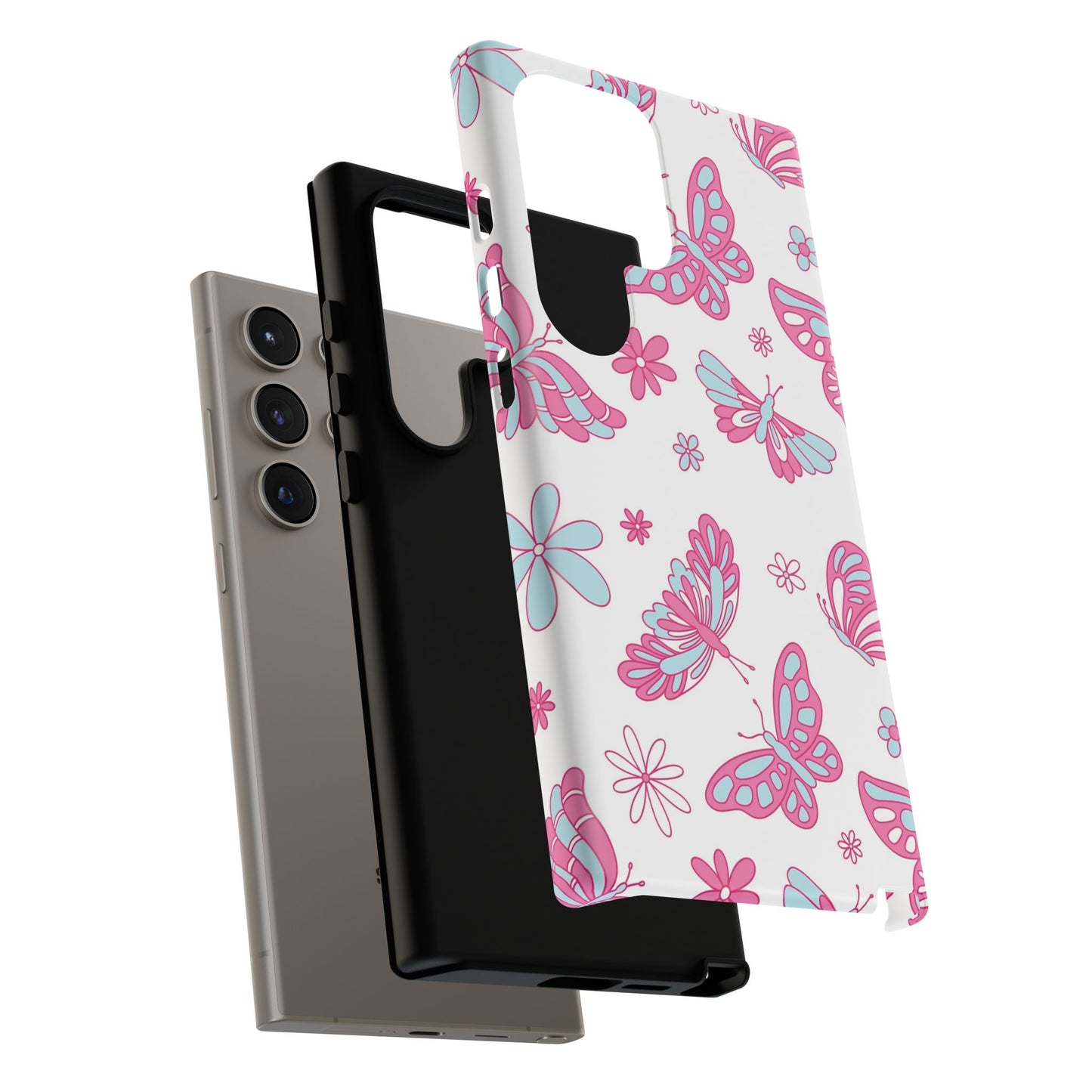 Pastel Butterflies Protective Phone Case
