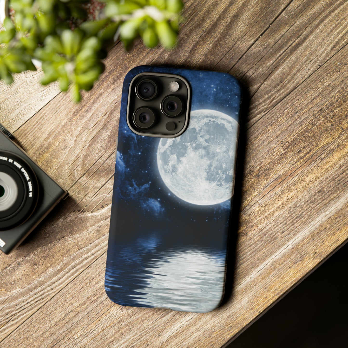 Moon Reflection Protective Phone Case for IPhone, Google and Samsung Phones