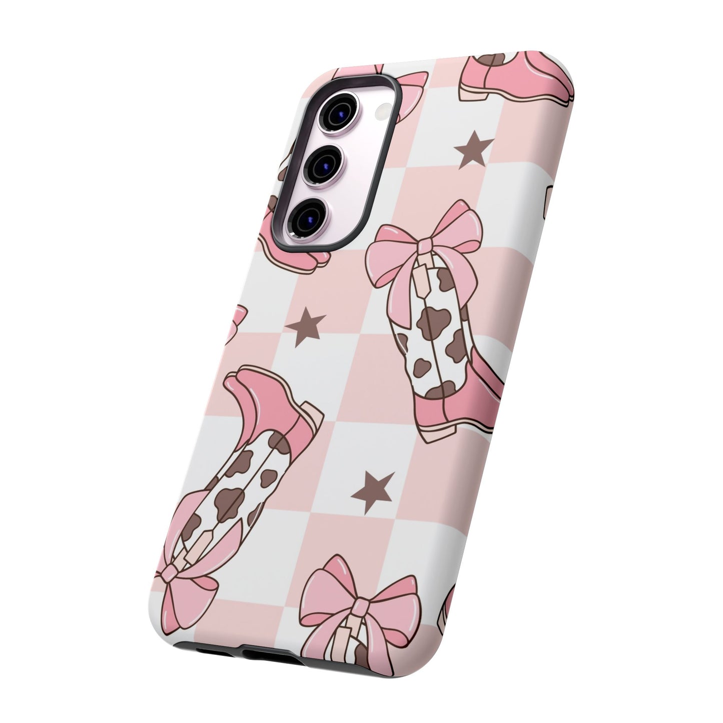Cowboy Boots and Bows Protective Phone Case