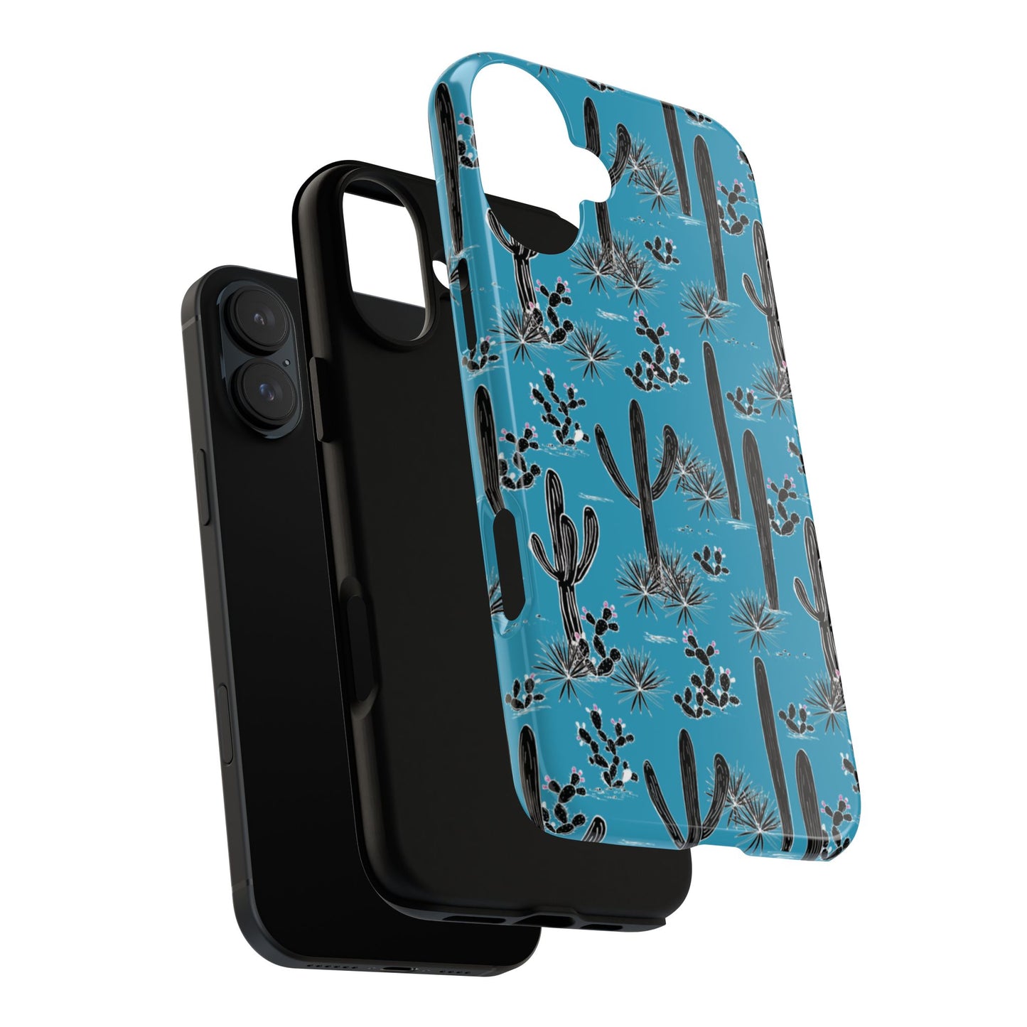 Turquoise Cactus Love Phone Case