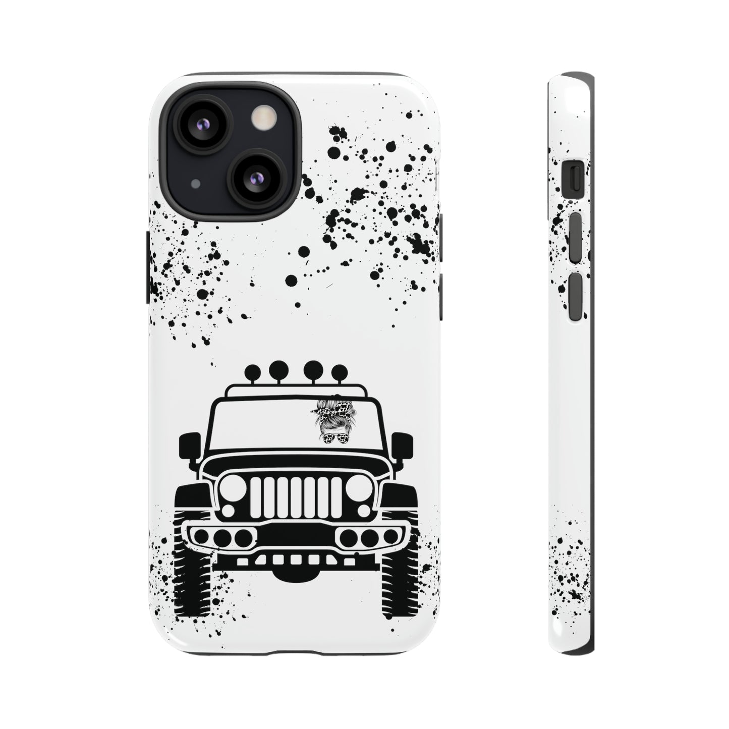Off Road Girl Cow Print Shades Protective Phone Case for Iphone, Samsung and Google Phones