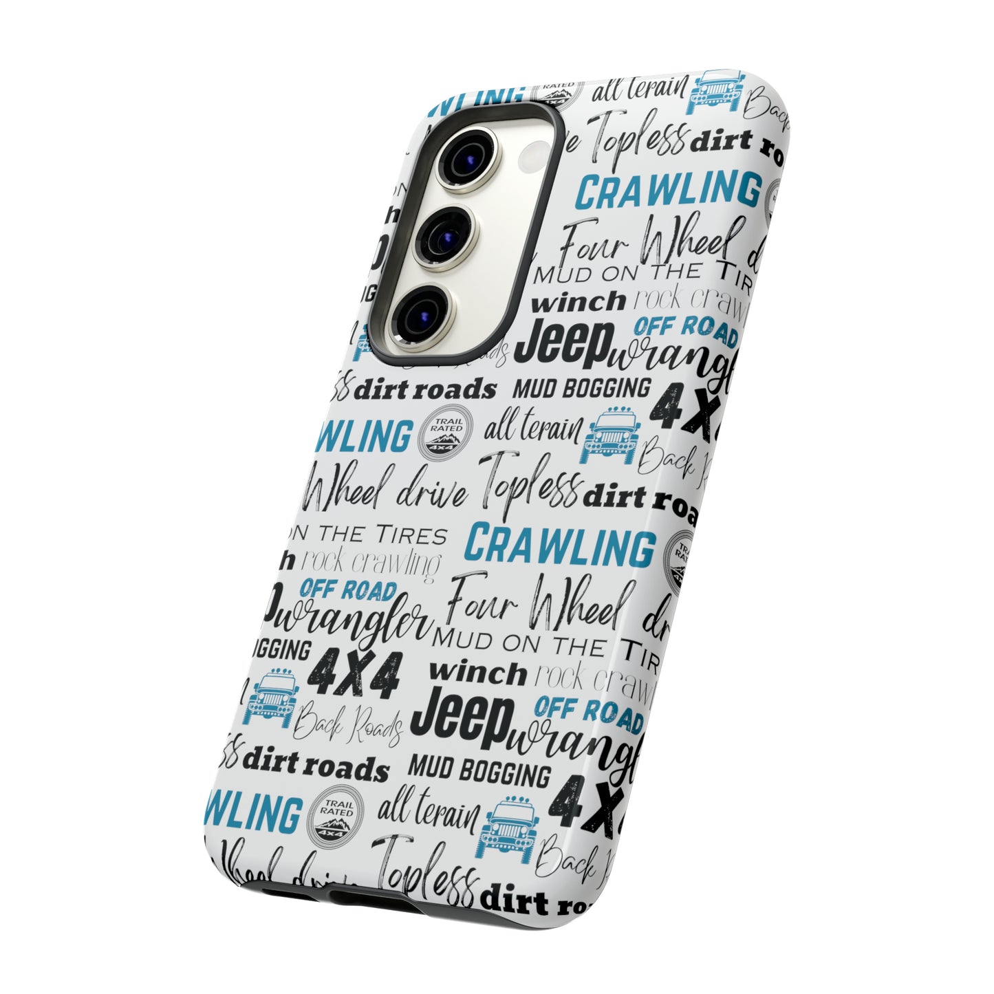 Off Road Subway Art Turquoise Protective Phone Case for Iphone, Samsung and Google Phones