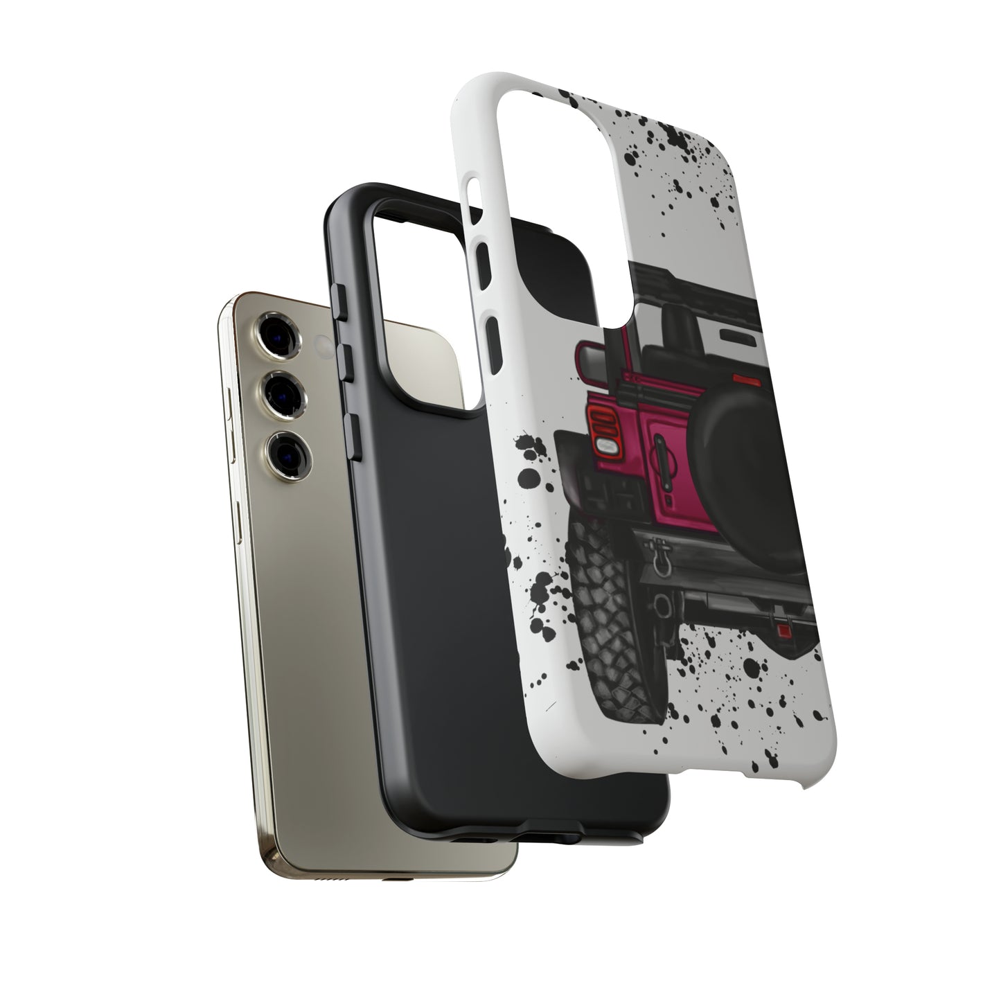 Off Road Life Dark Pink Protective Case for Iphone, Google and Samsung