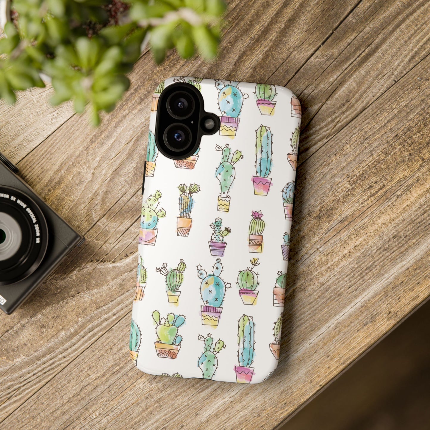 Pastel Cactus Love Phone Case