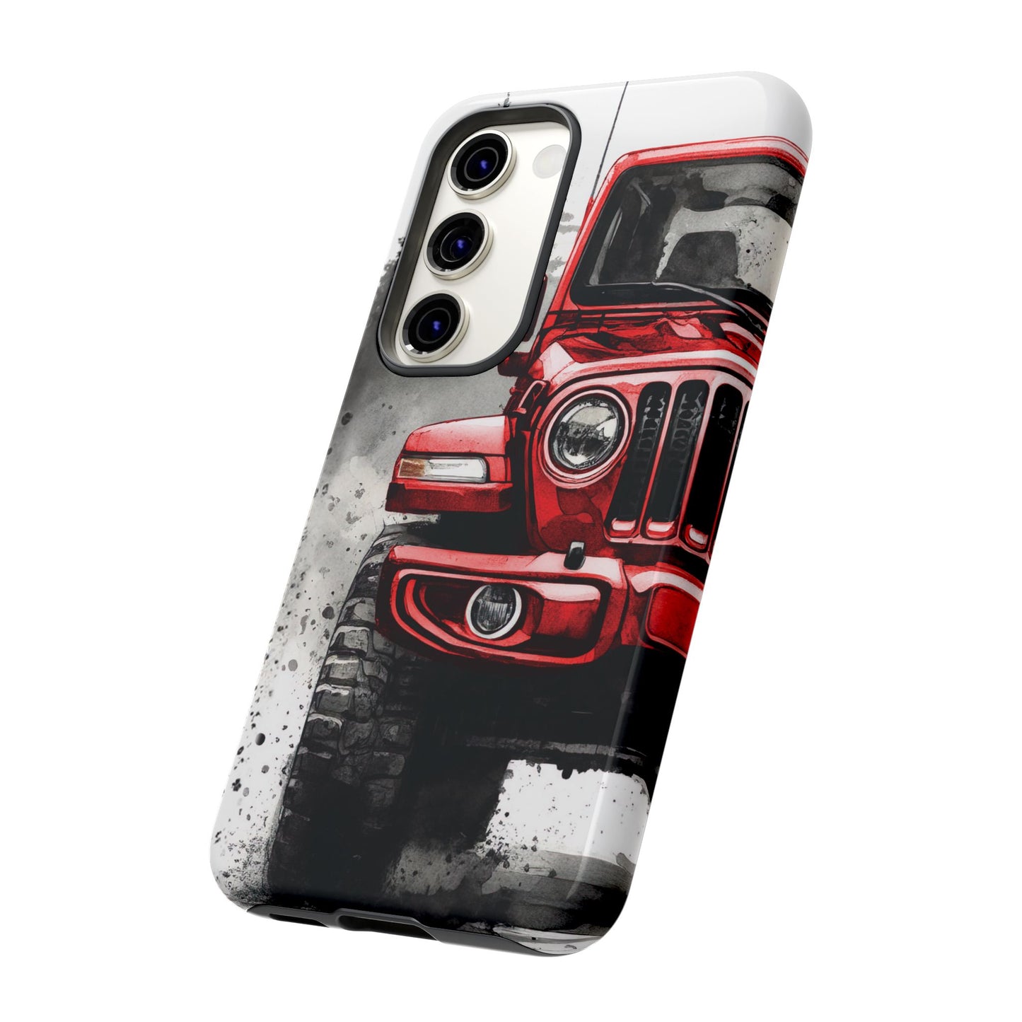Off Road Love Red Wrangler Protective Phone Case for Iphone, Samsung and Google Phones