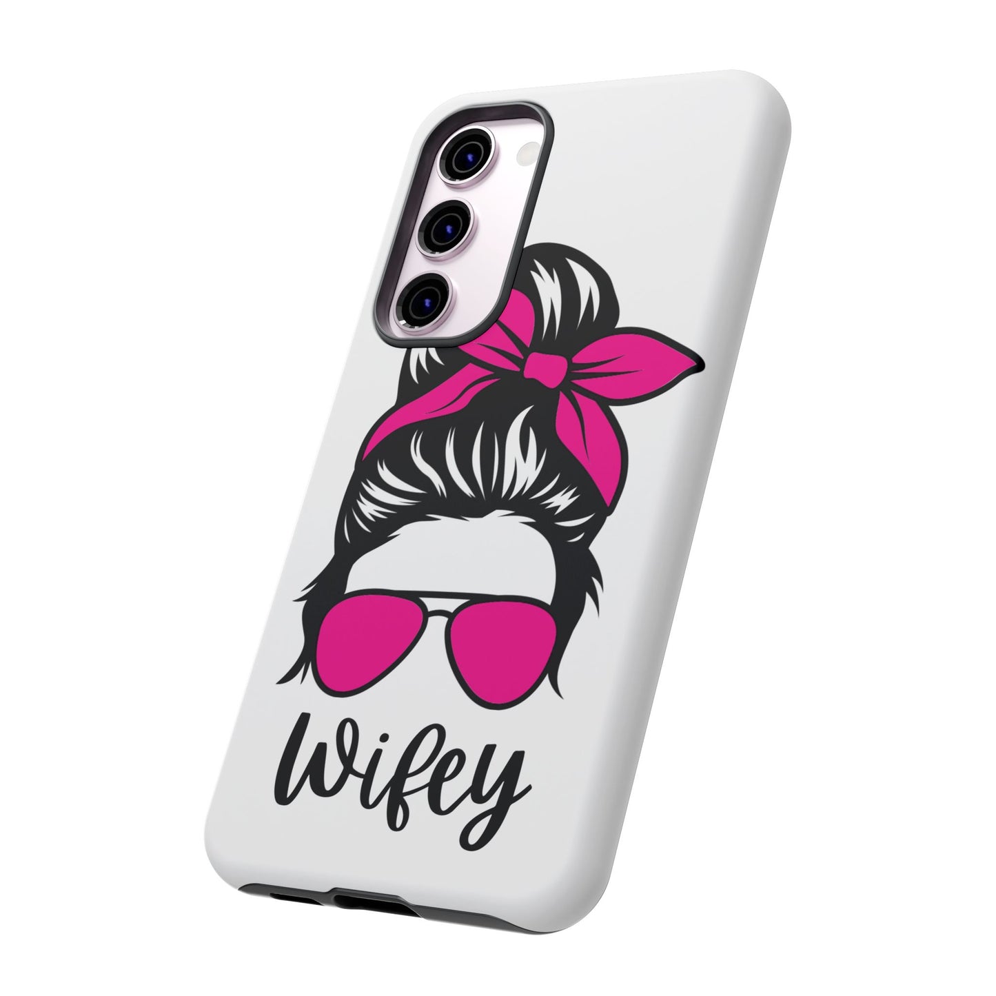 Pink Wifey Protective Case for IPhone, Samsung and Google