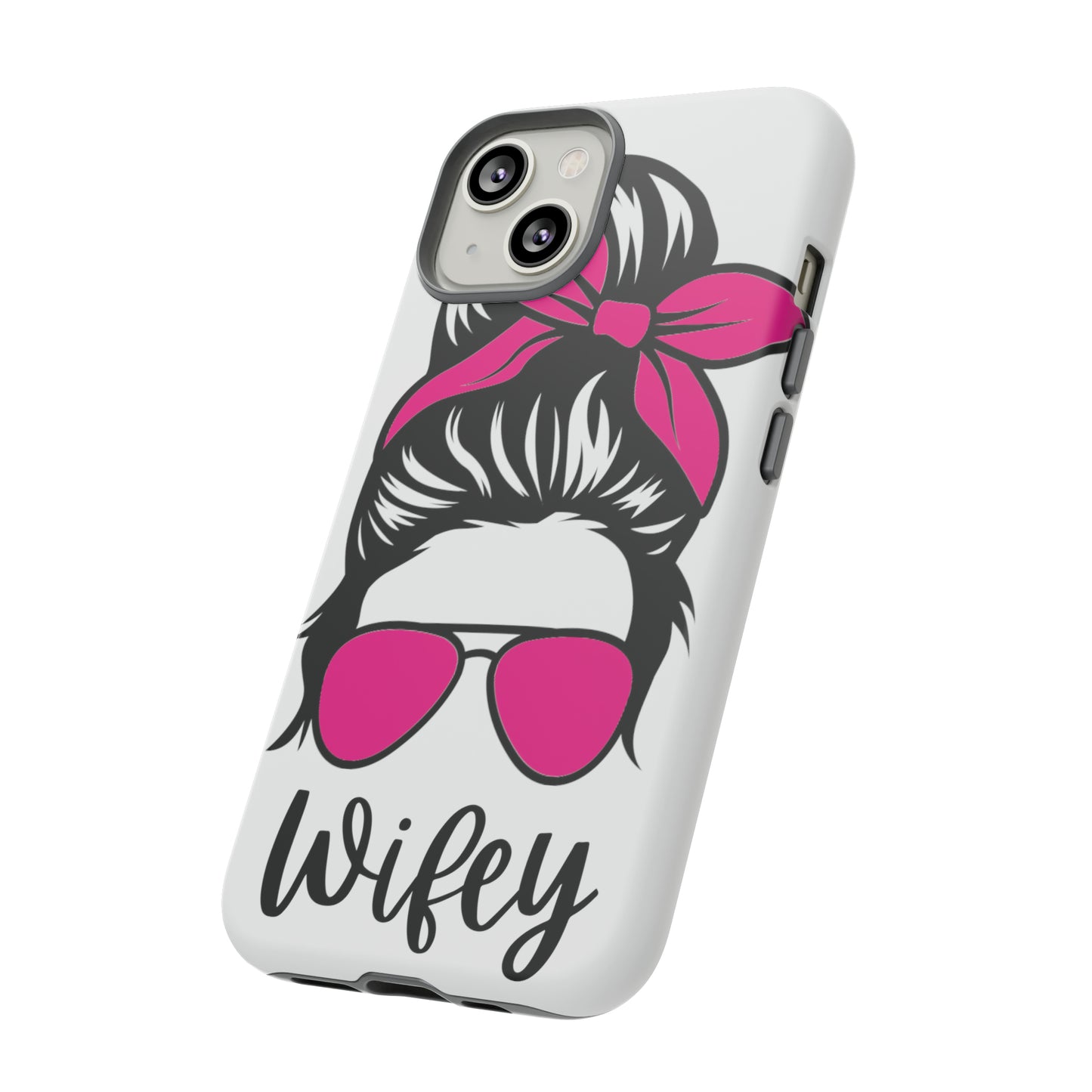 Pink Wifey Protective Case for IPhone, Samsung and Google