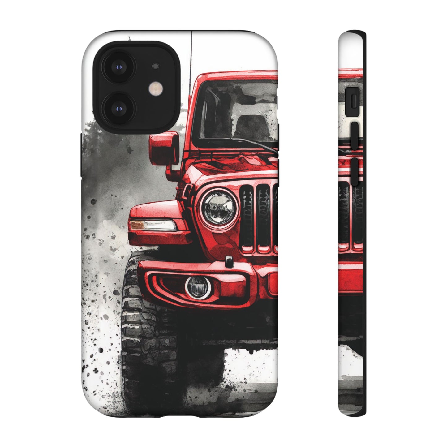 Off Road Love Red Wrangler Protective Phone Case for Iphone, Samsung and Google Phones