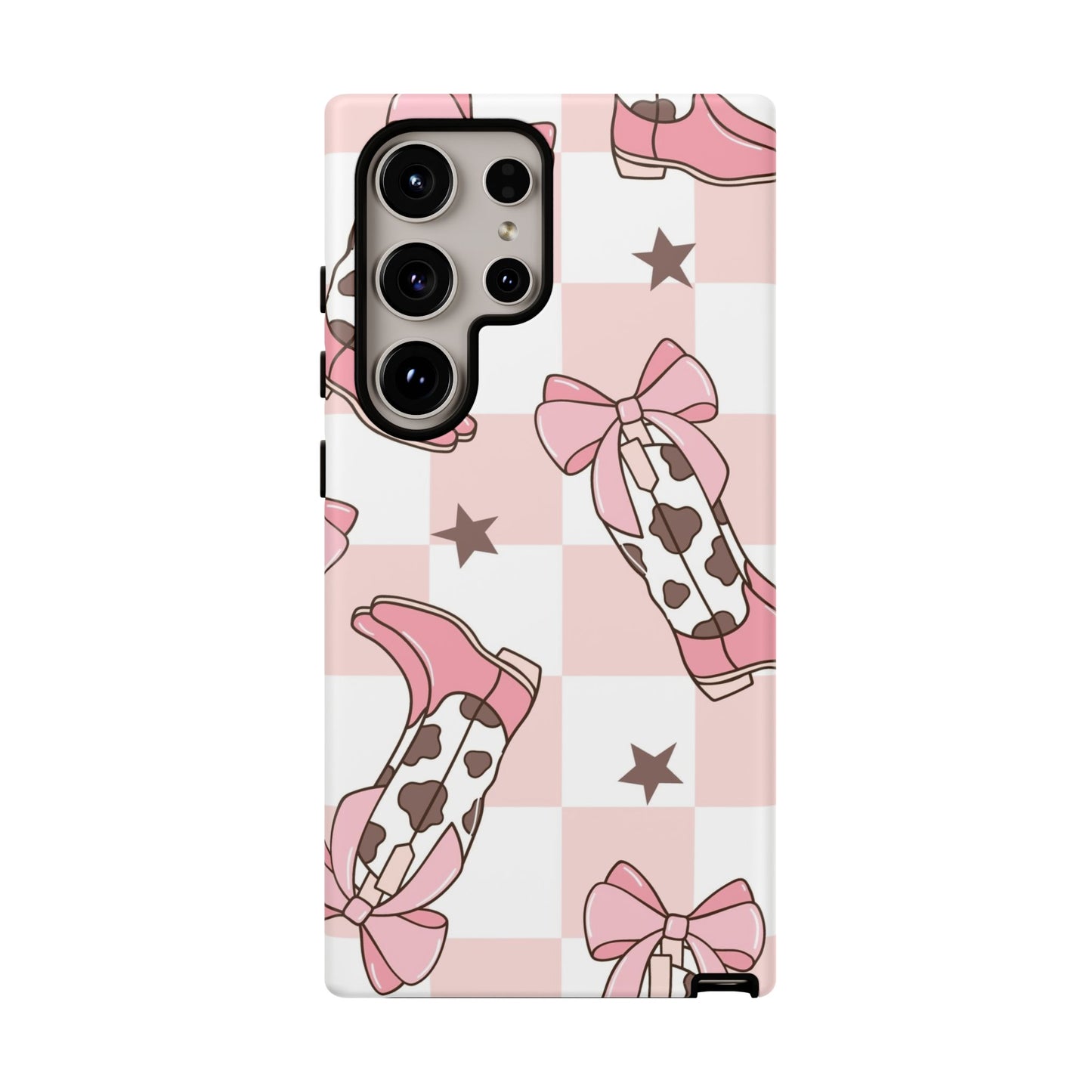 Cowboy Boots and Bows Protective Phone Case