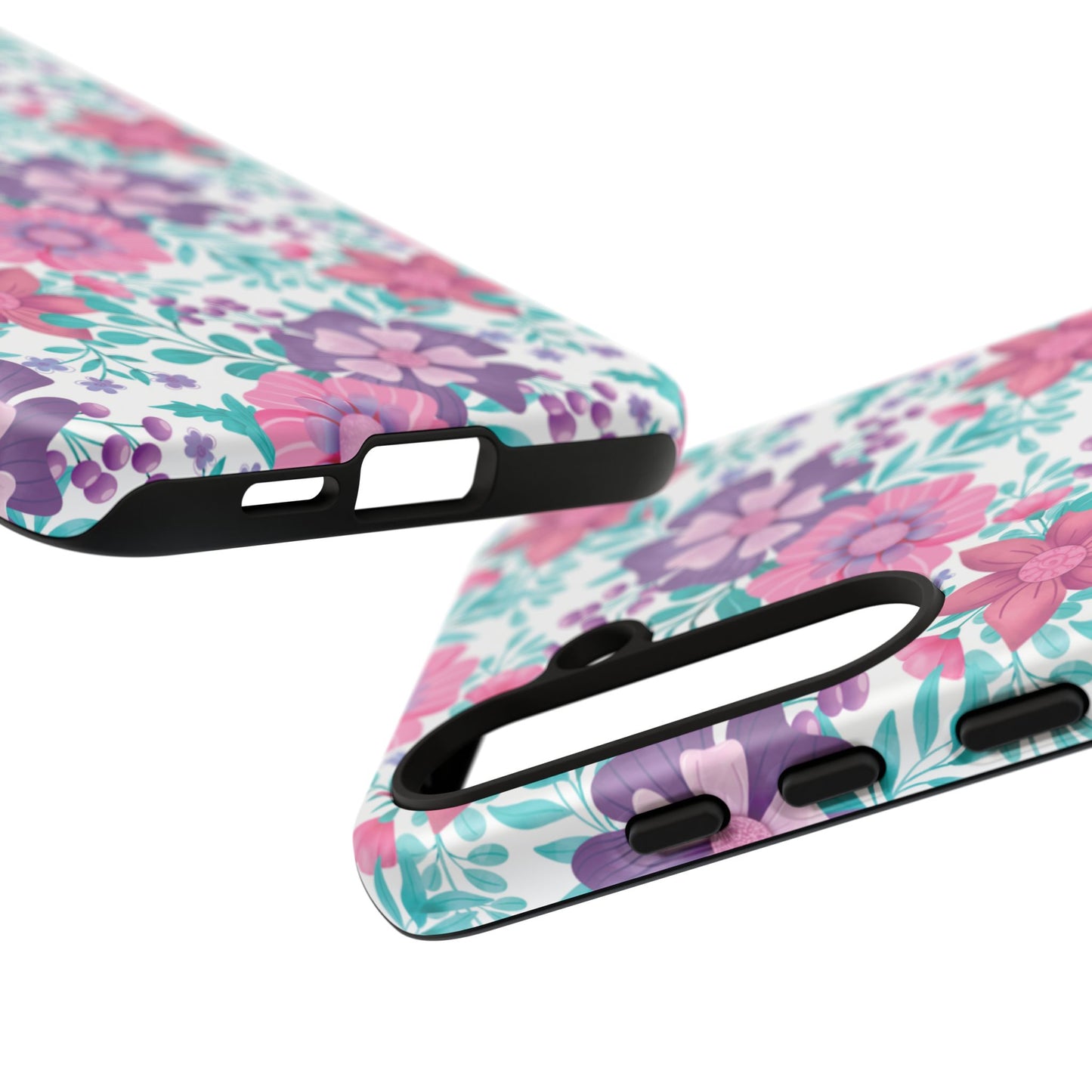 Pastel Flowers Protective Phone Case