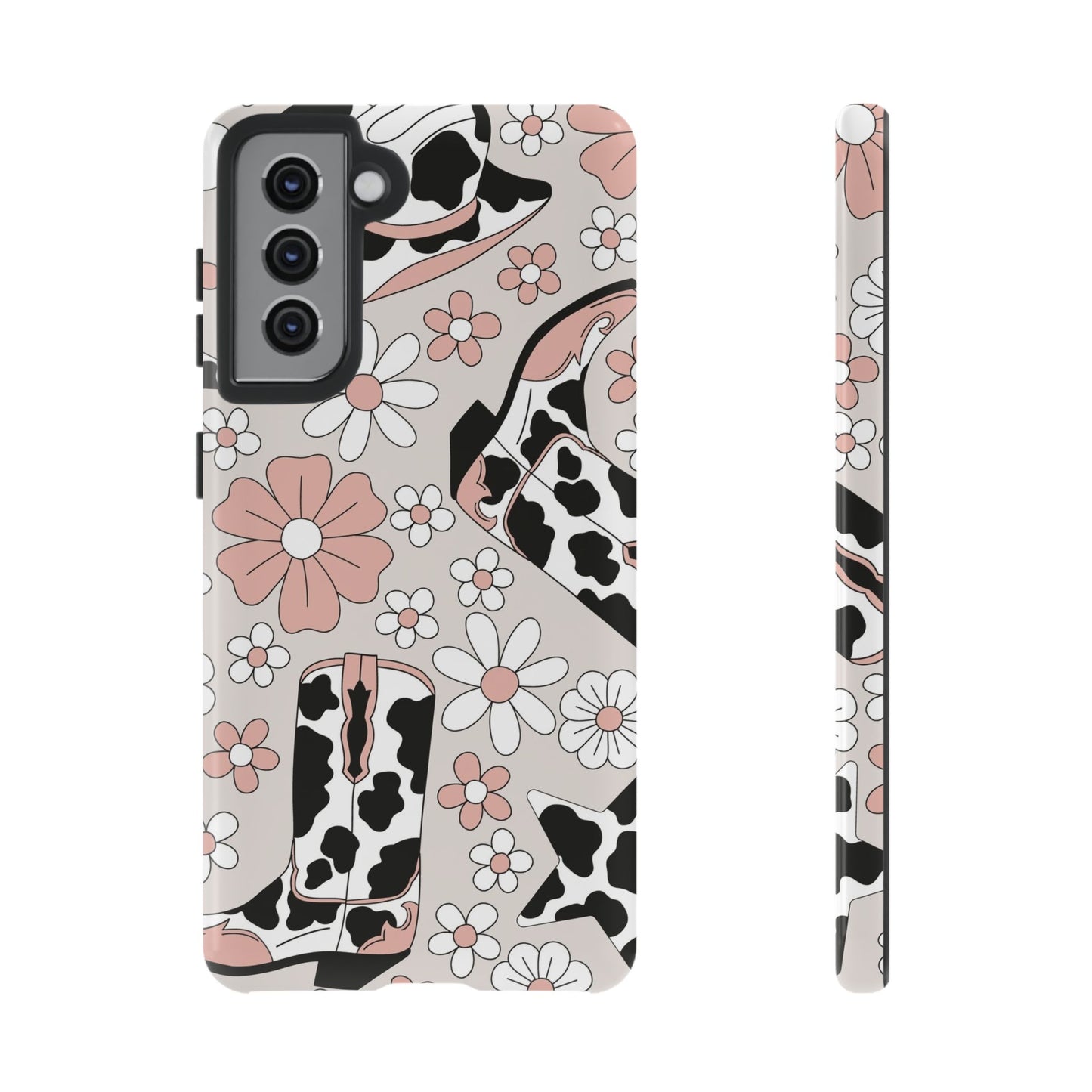 Western Flower Protective Phone Case for Google, Iphone and Samsung Phones