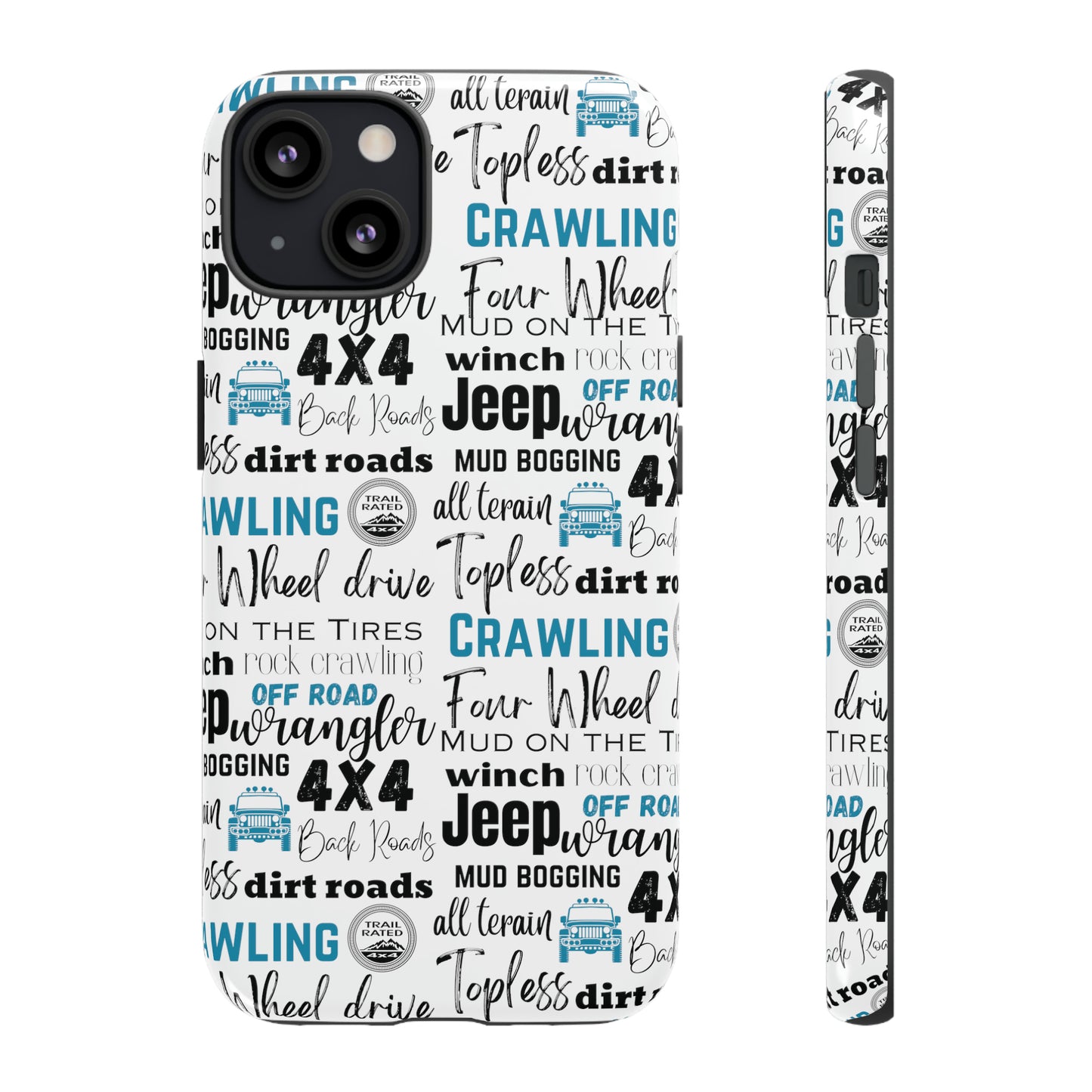 Off Road Subway Art Turquoise Protective Phone Case for Iphone, Samsung and Google Phones