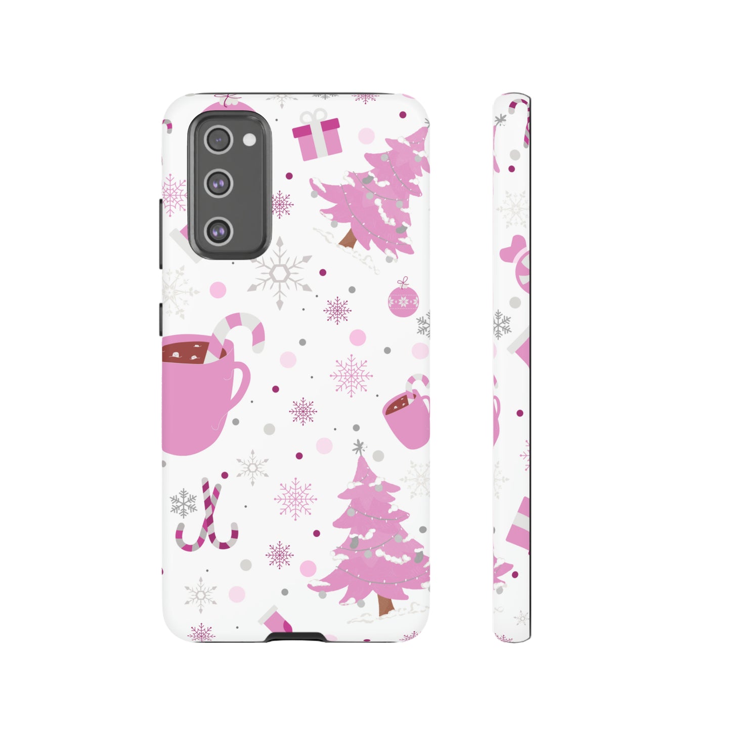 Pink Christmas Protective Case for Iphone, Samsung and