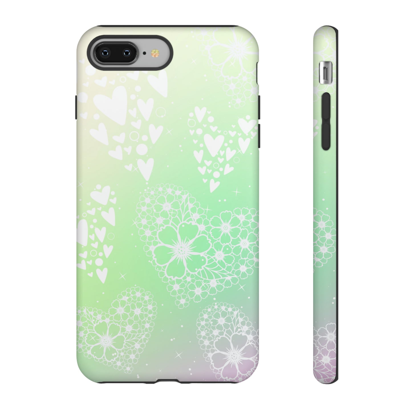 Pastel Heart Ombre Protective Case for Iphone, Google and Samsung