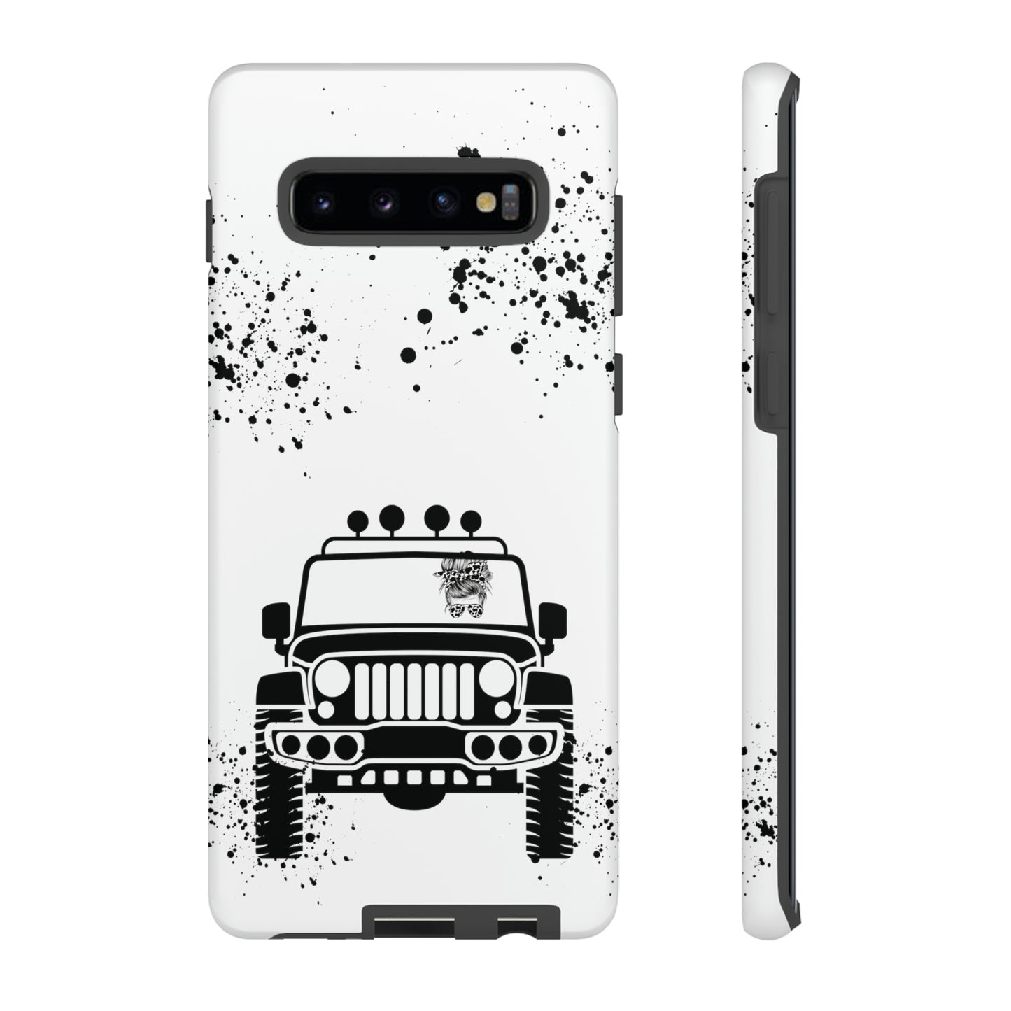 Off Road Girl Cow Print Shades Protective Phone Case for Iphone, Samsung and Google Phones