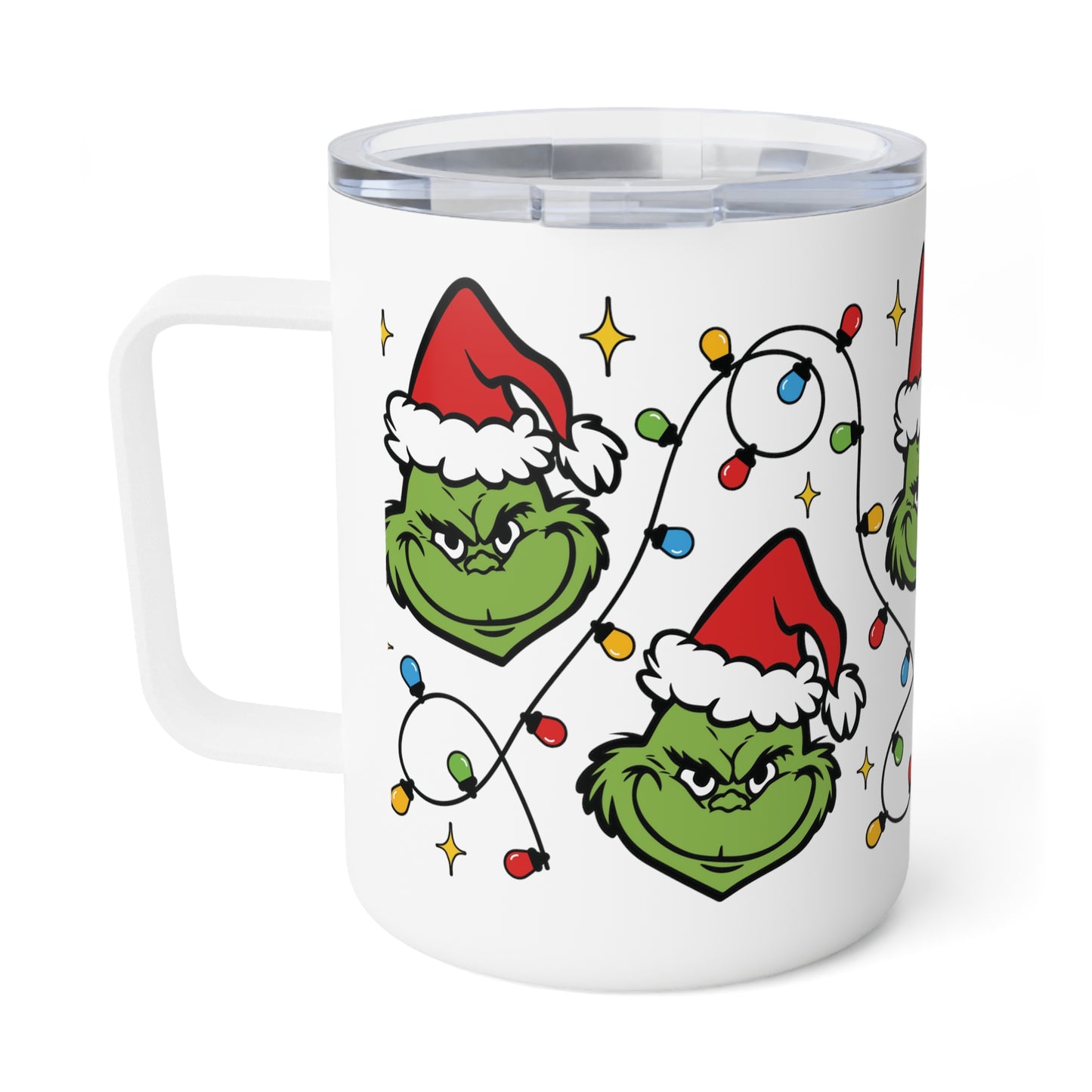 Grinchmas Lights Insulated Coffee Mug, 10oz