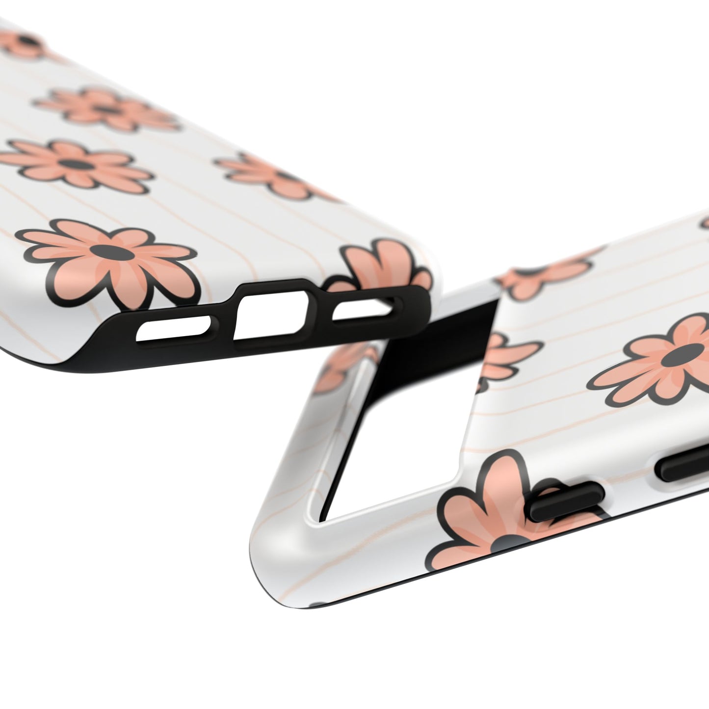 Pink Flowers Protective Phone Case