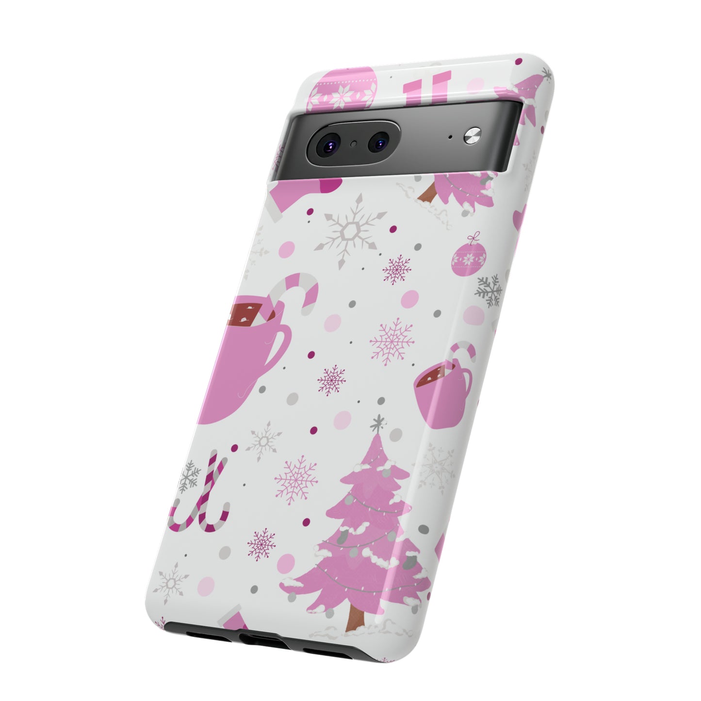 Pink Christmas Protective Case for Iphone, Samsung and