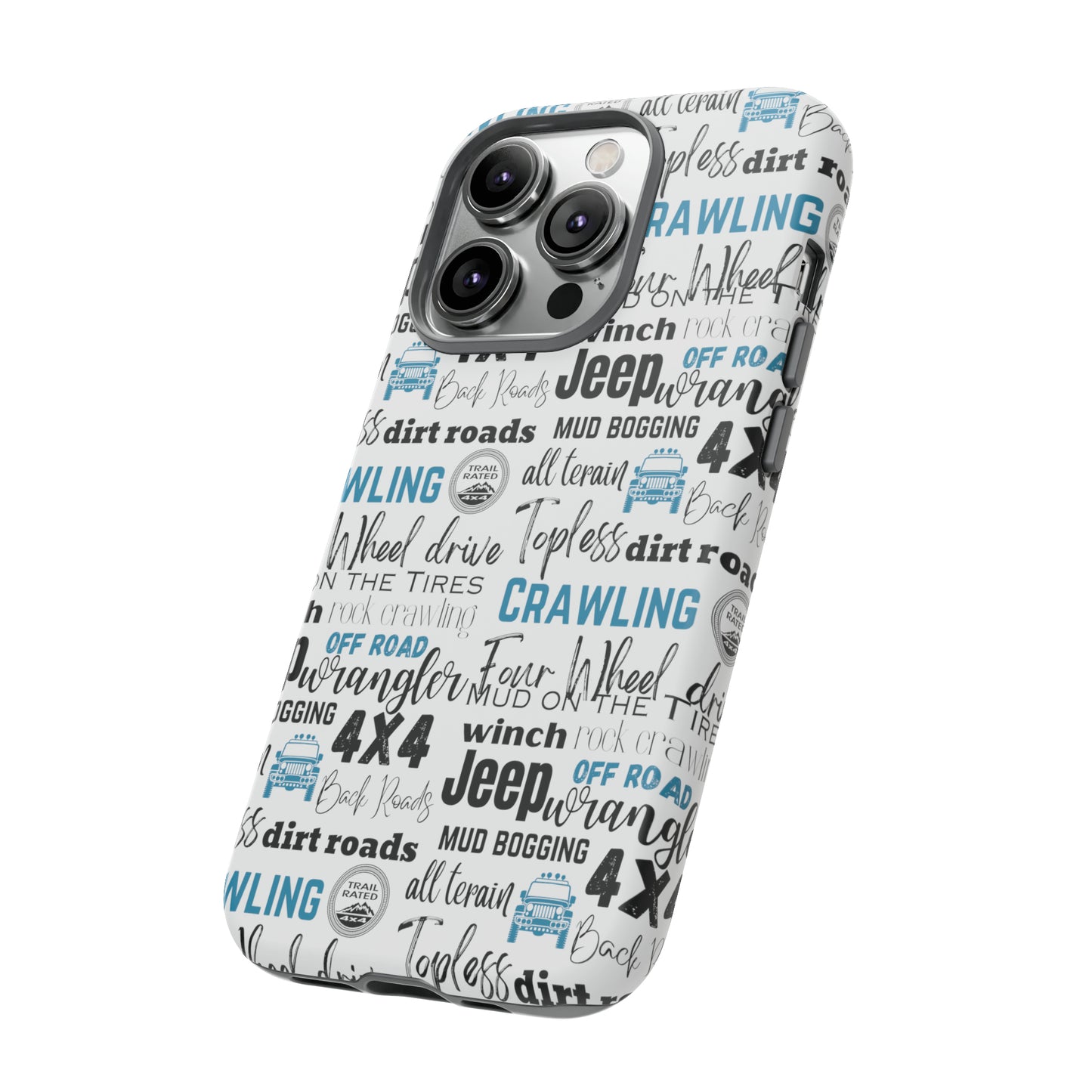 Off Road Subway Art Turquoise Protective Phone Case for Iphone, Samsung and Google Phones