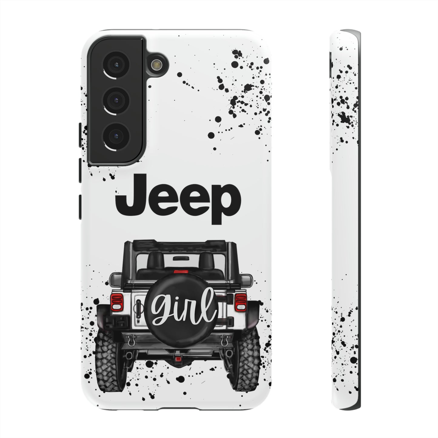 Off Road Girl White Protective Case for Iphone, Google and Samsung Phones