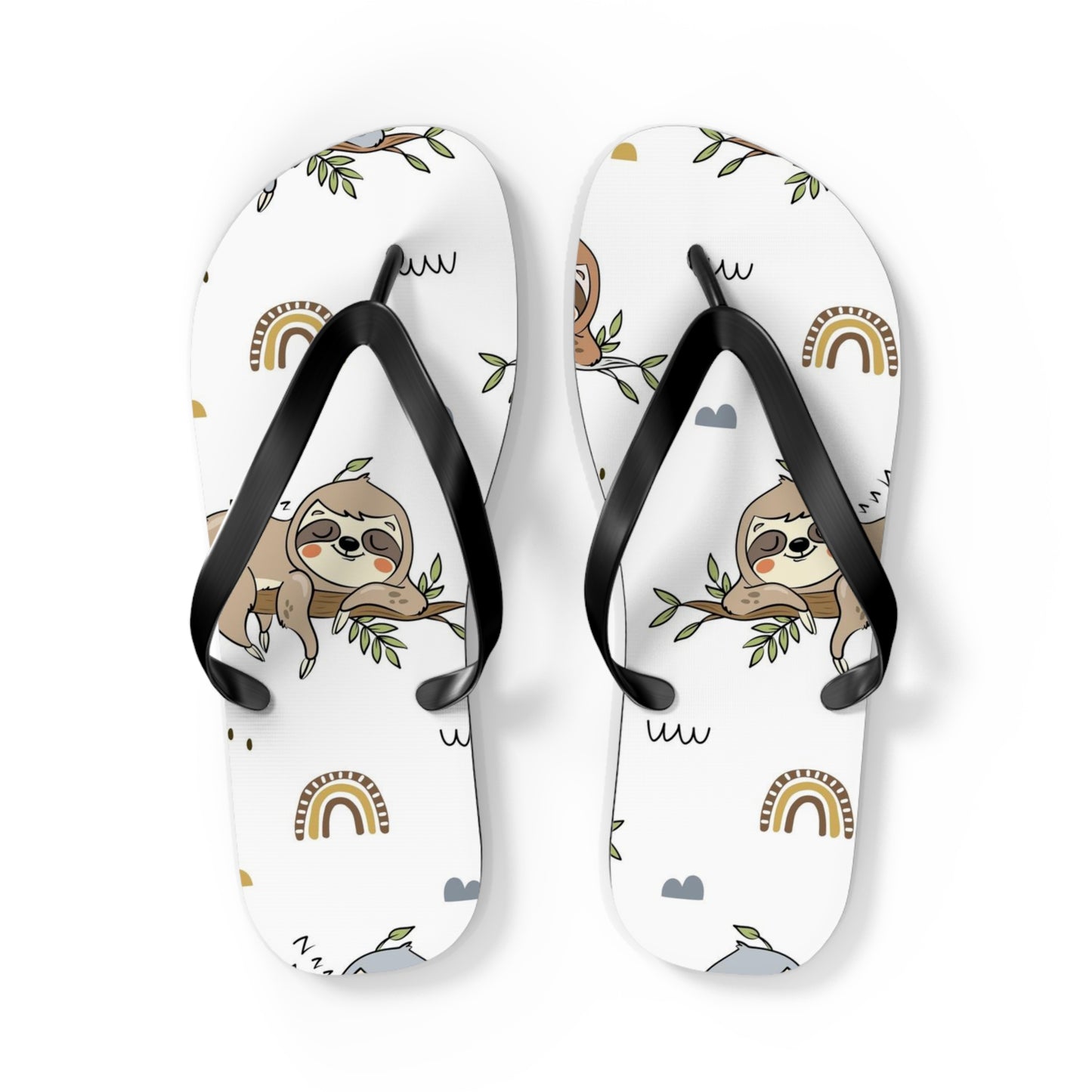 Sloth Love Flip Flops