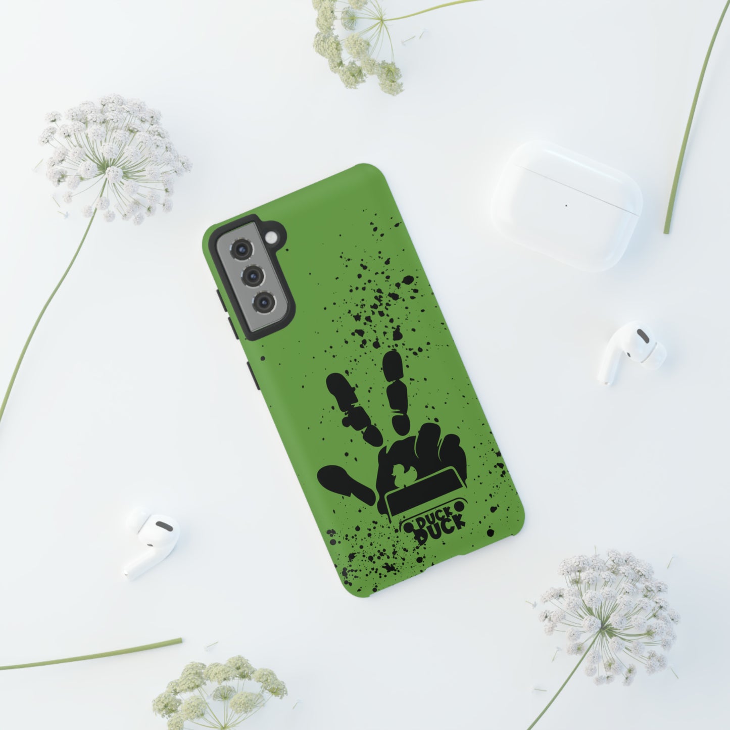 Duck Duck Green Protective Phone Case for IPhone, Samsung and Google Phones