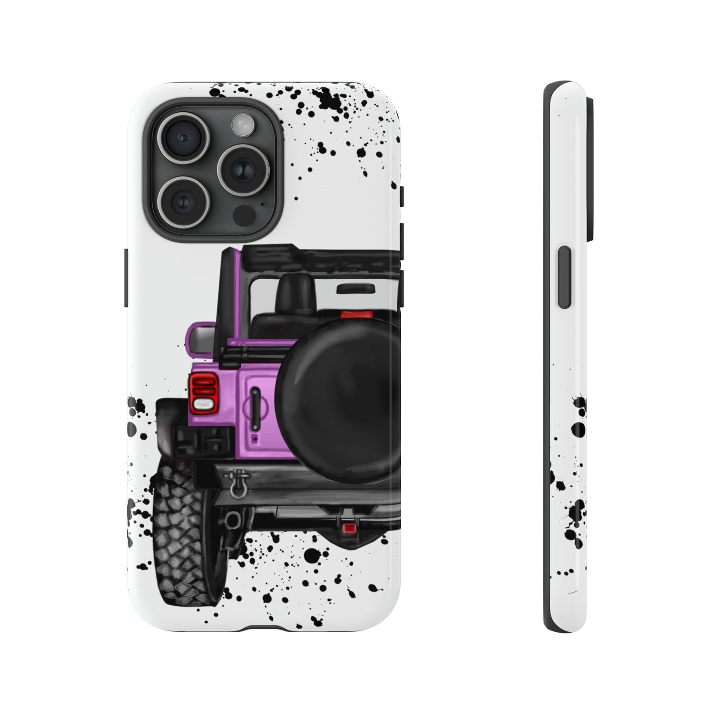 Off Road Life Charcoal Pink/Light Purple Protective Case for Iphone, Google and Samsung