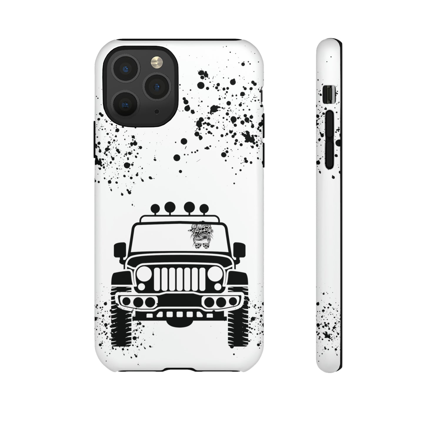 Off Road Girl Cow Print Shades Protective Phone Case for Iphone, Samsung and Google Phones