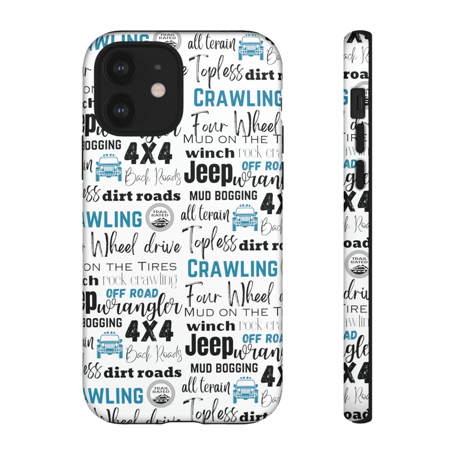 Off Road Subway Art Turquoise Protective Phone Case for Iphone, Samsung and Google Phones