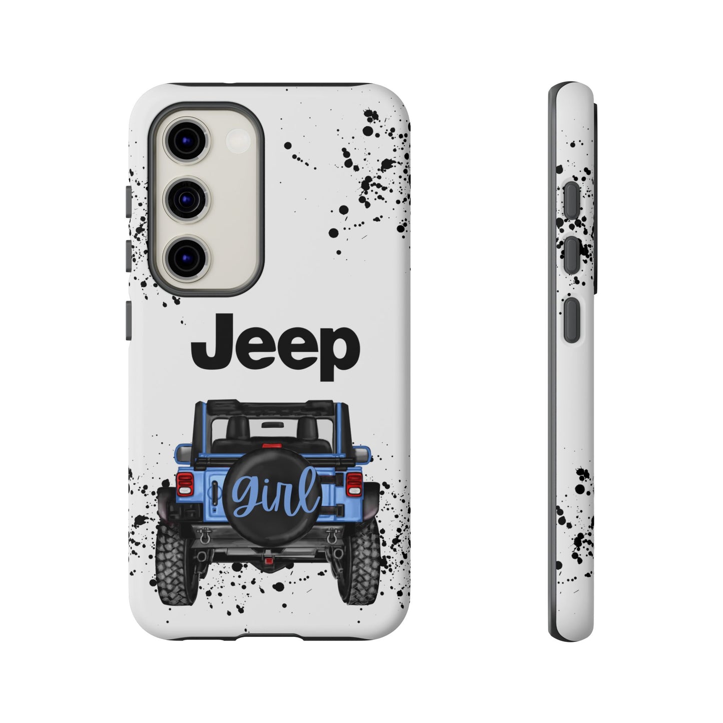 Off Road Girl Light Blue Protective Case for Iphone, Google and Samsung Phones