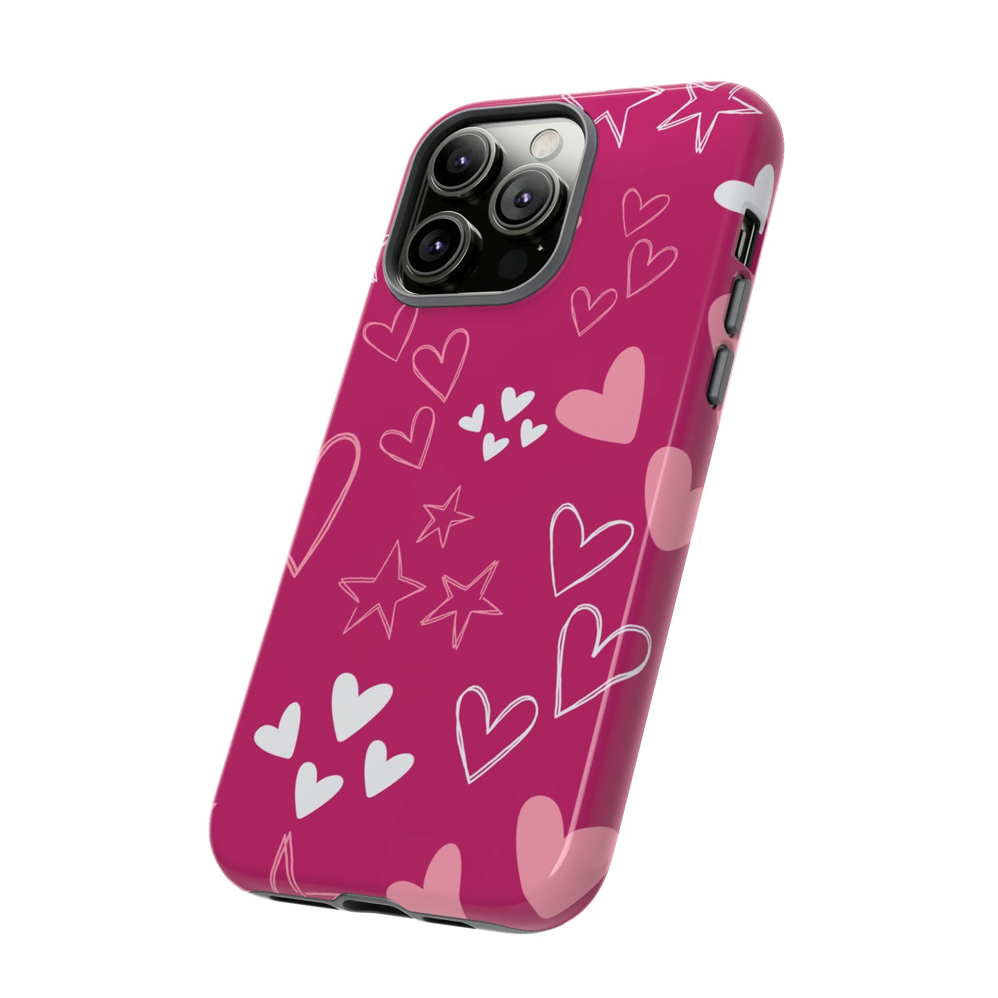 Heart and Stars Protective Case for Google, IPhone and Samsung phones