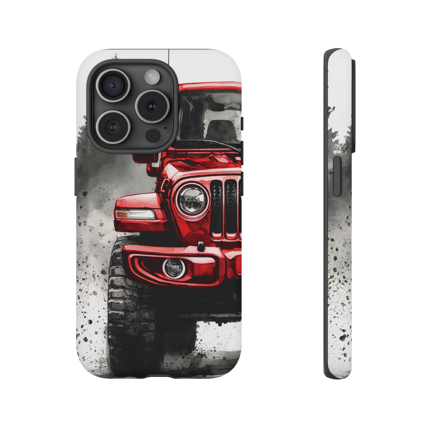 Off Road Love Red Wrangler Protective Phone Case for Iphone, Samsung and Google Phones