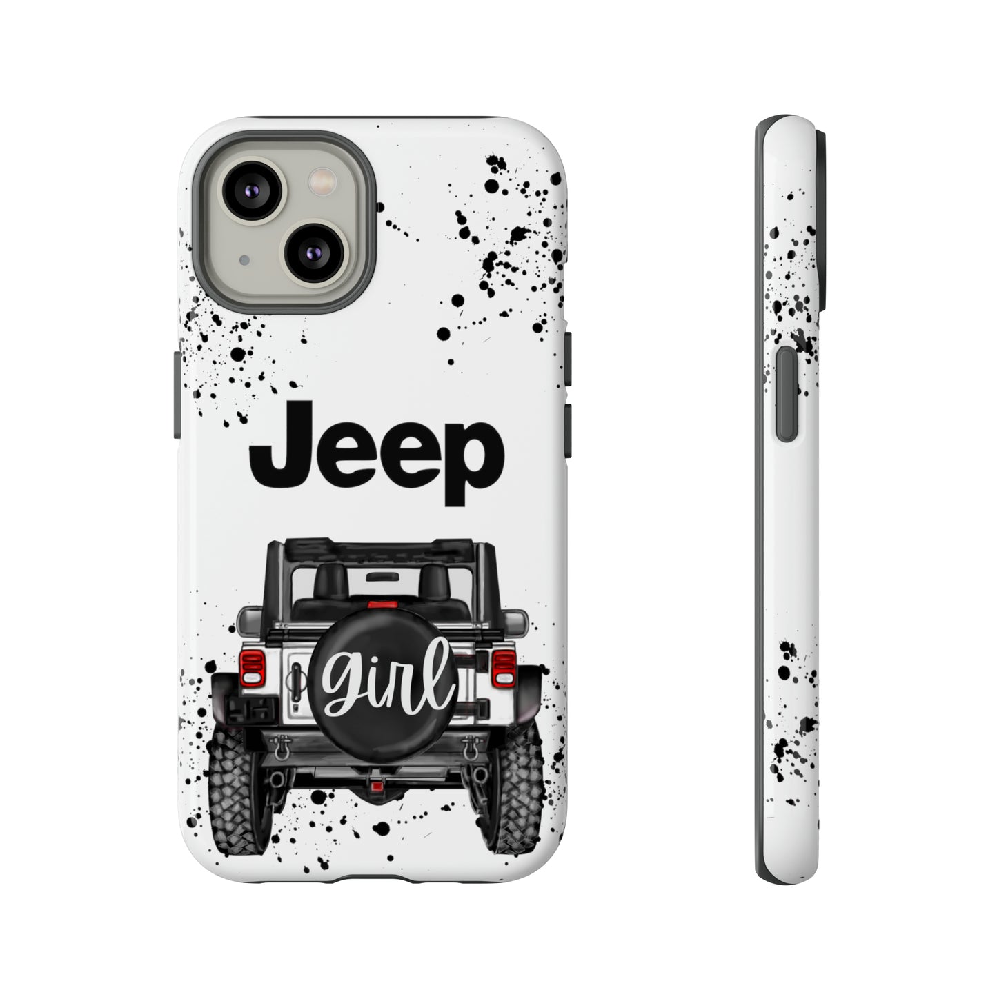 Off Road Girl White Protective Case for Iphone, Google and Samsung Phones