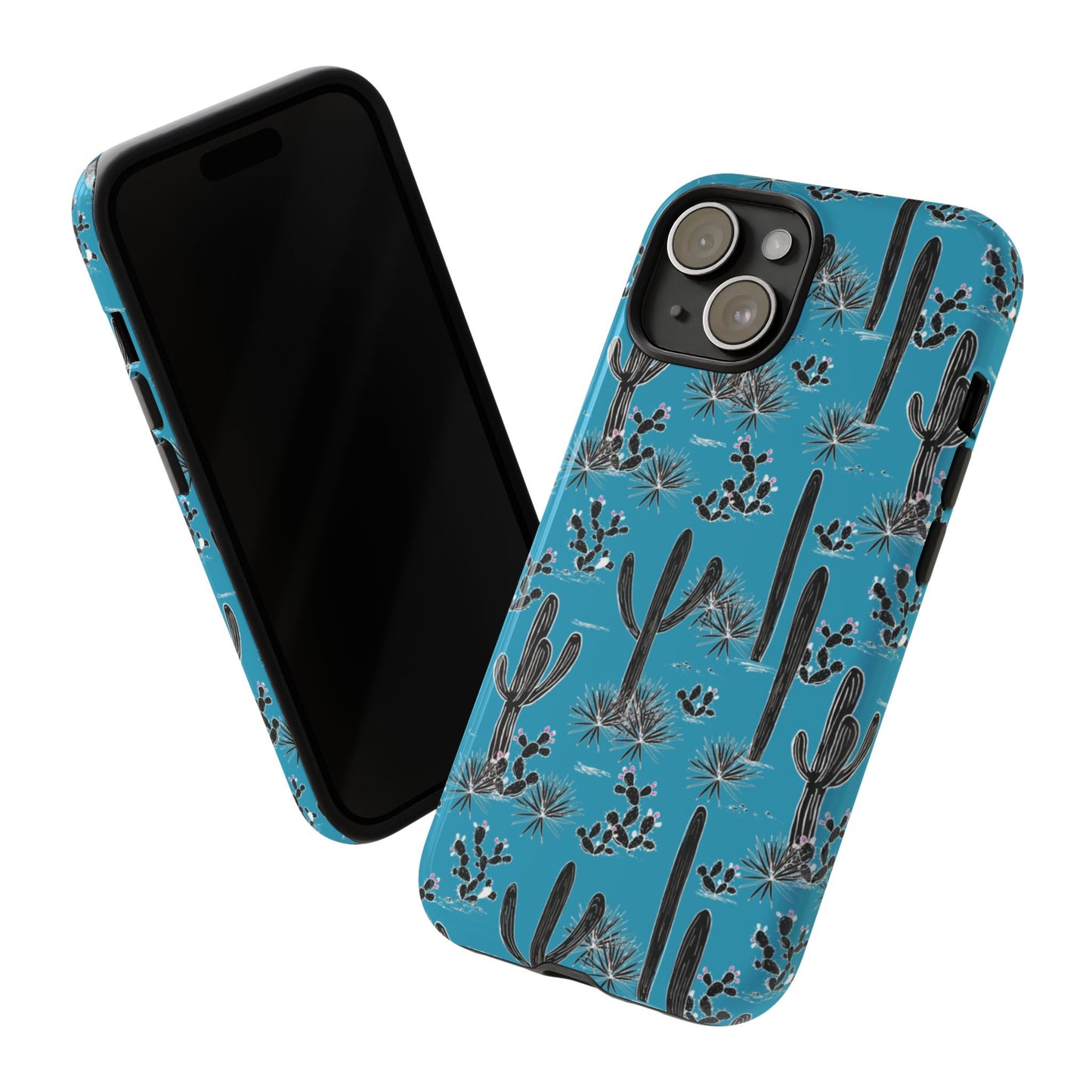 Turquoise Cactus Love Phone Case