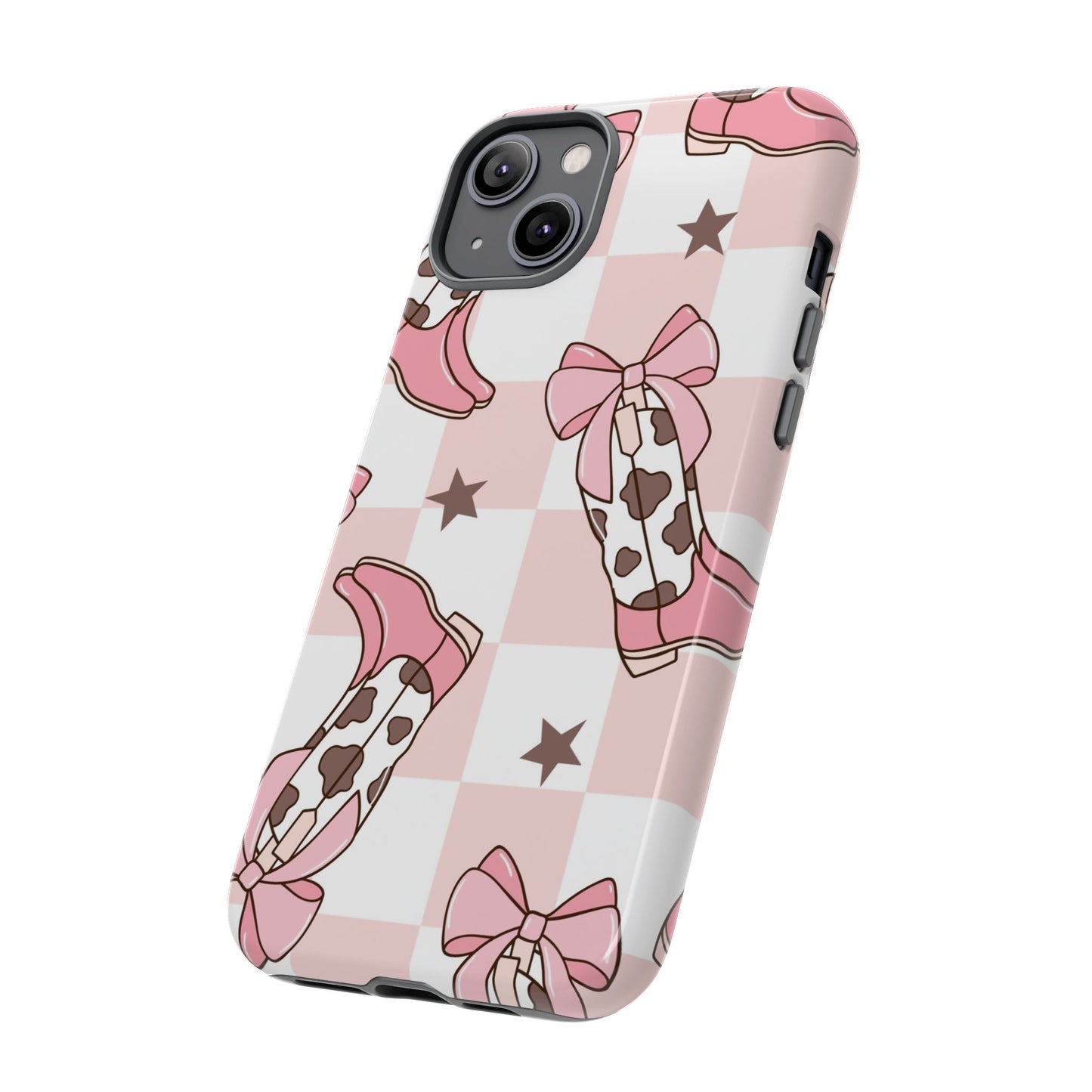 Cowboy Boots and Bows Protective Phone Case