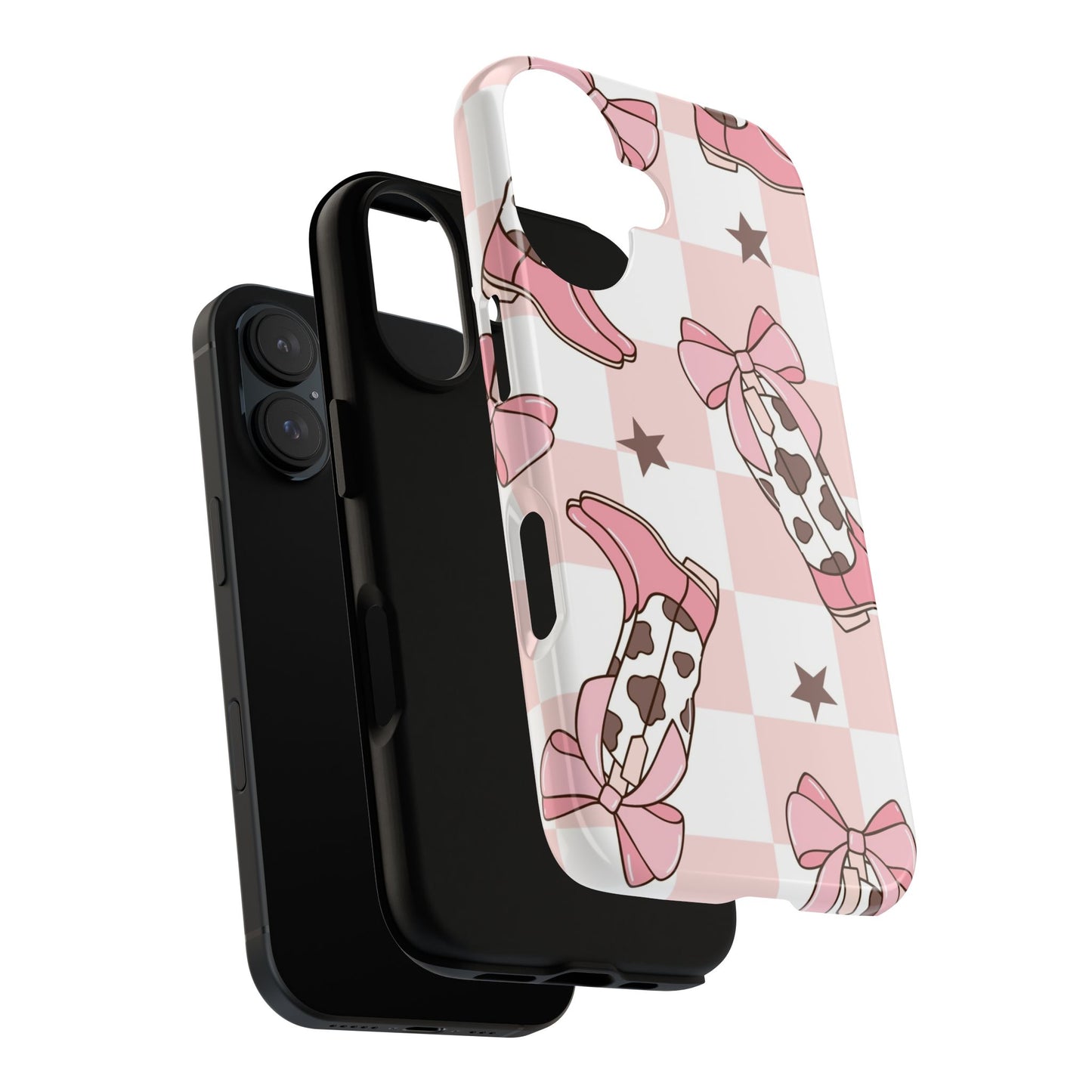 Cowboy Boots and Bows Protective Phone Case