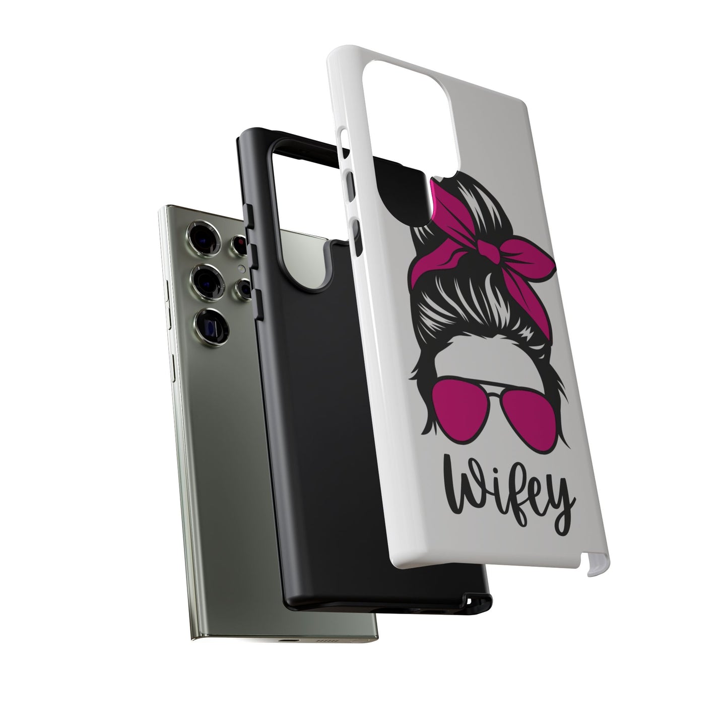 Pink Wifey Protective Case for IPhone, Samsung and Google
