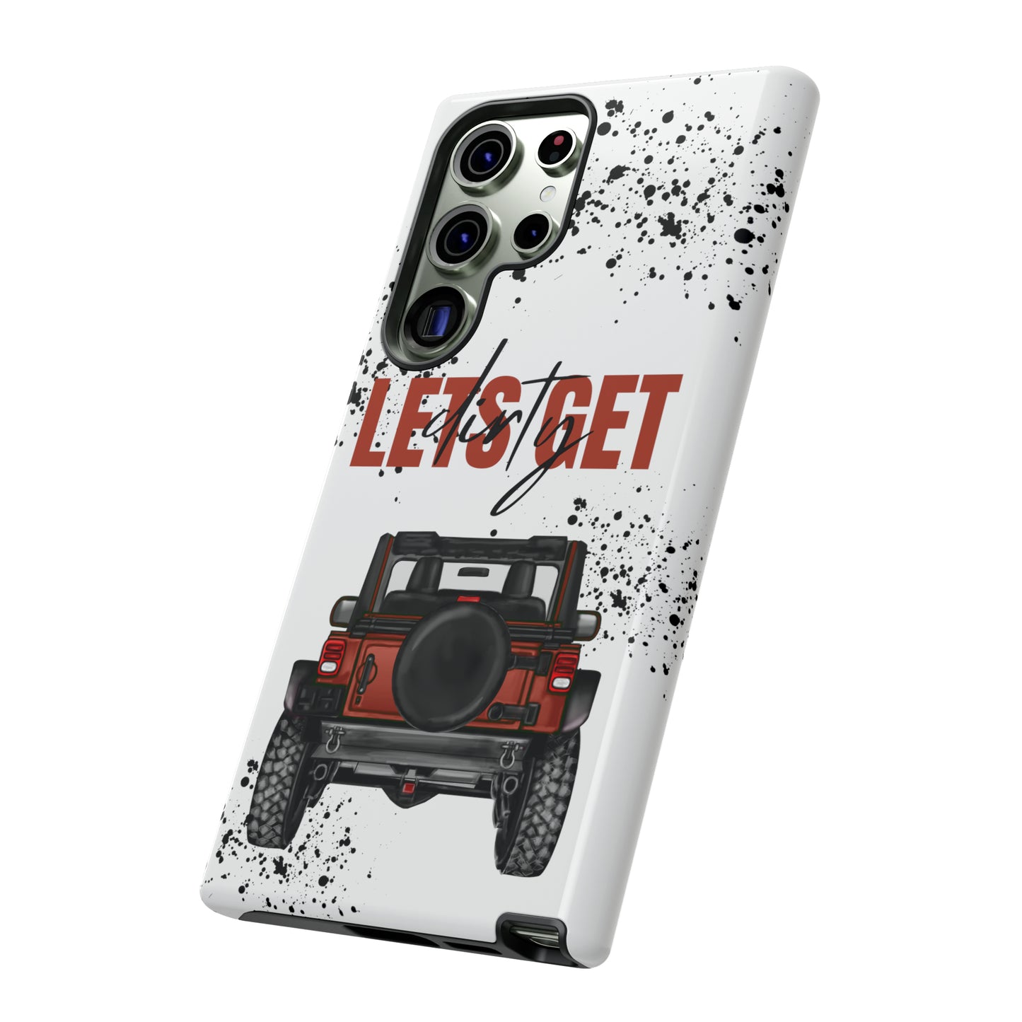 Lets Get Dirty Splatter Rust Protective Phone Case