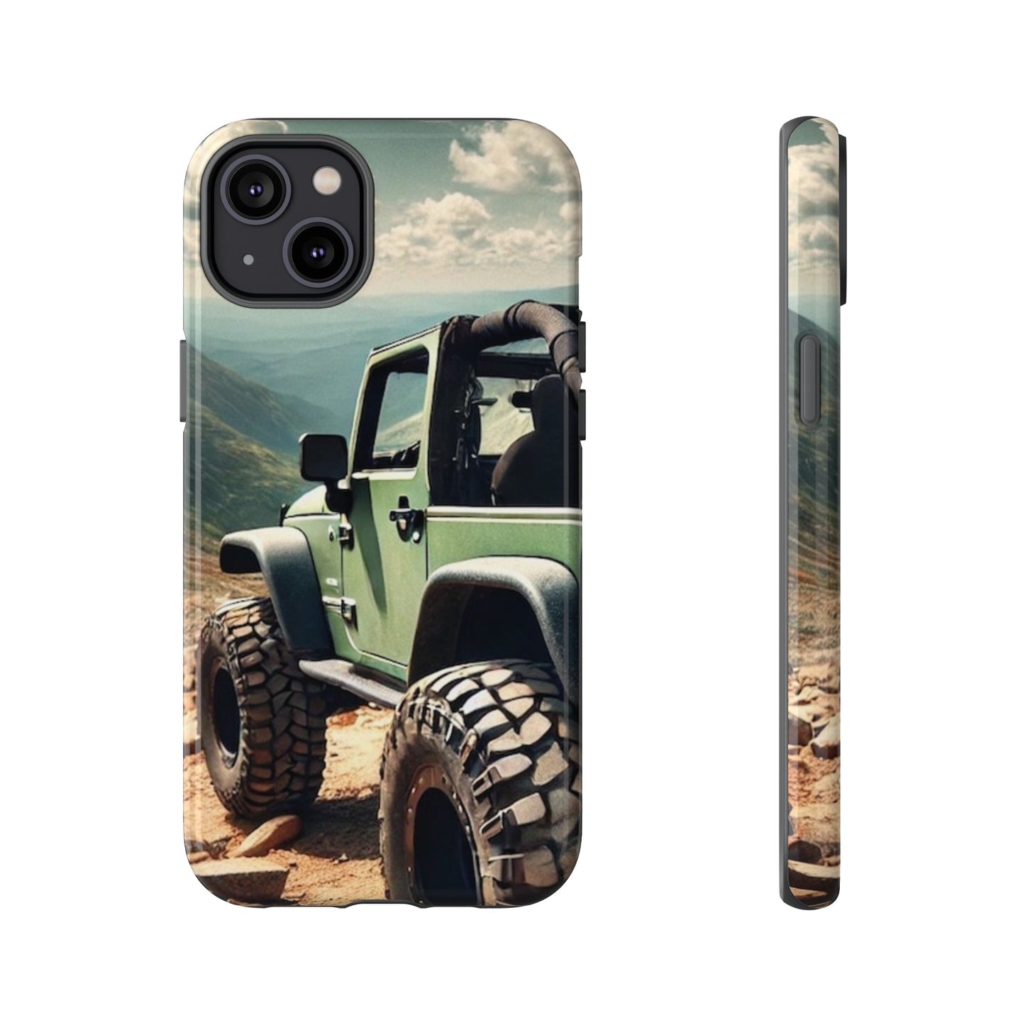 Green Jeep Protective Phone Case