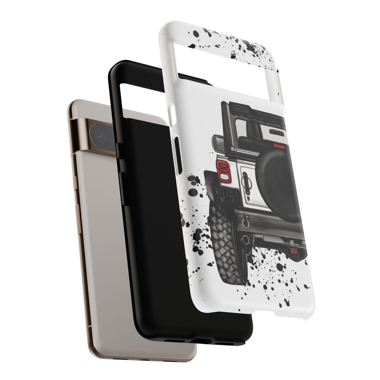 Off Road Life White Protective Case for Iphone, Google and Samsung