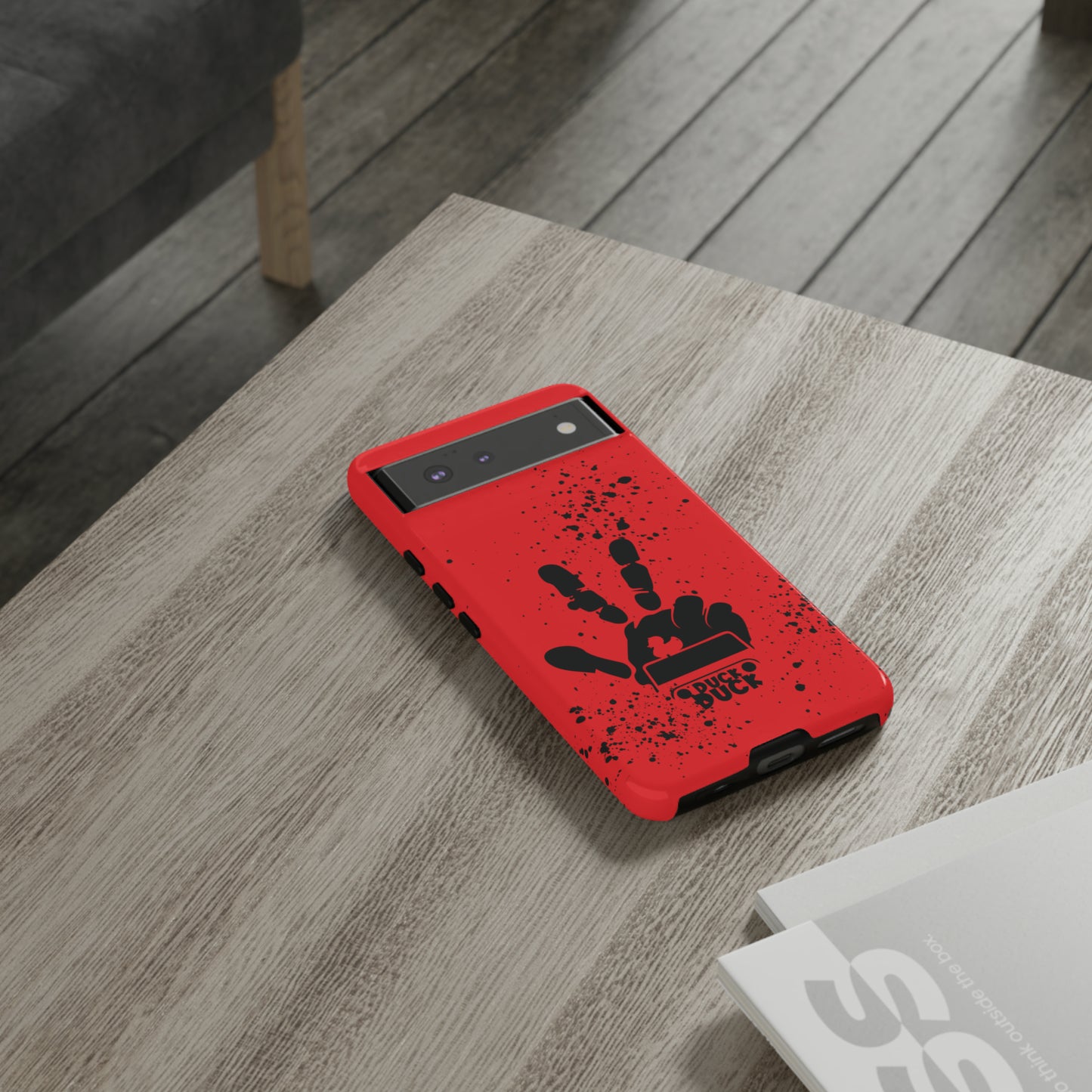 Duck Duck Red Protective Phone Case for IPhone, Samsung and Google Phones