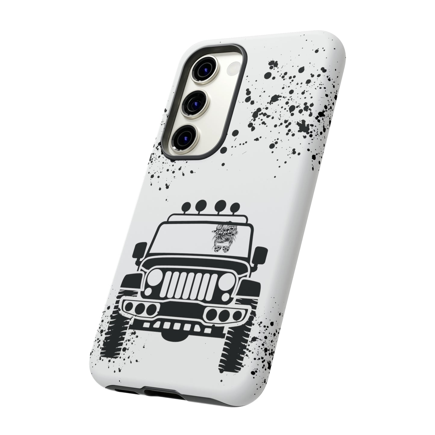 Off Road Girl Cow Print Shades Protective Phone Case for Iphone, Samsung and Google Phones