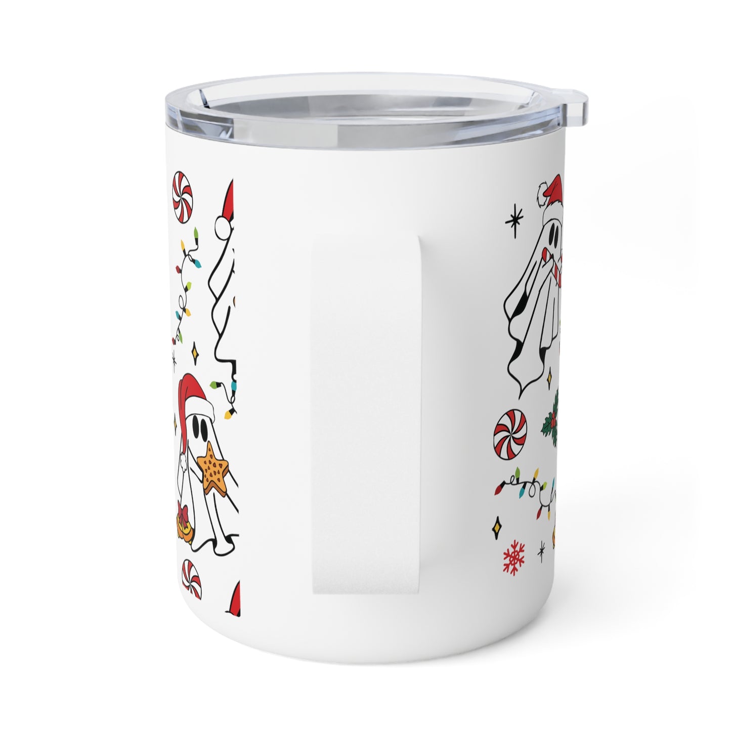 Christmas Ghosts Insulated Coffee Mug, 10oz