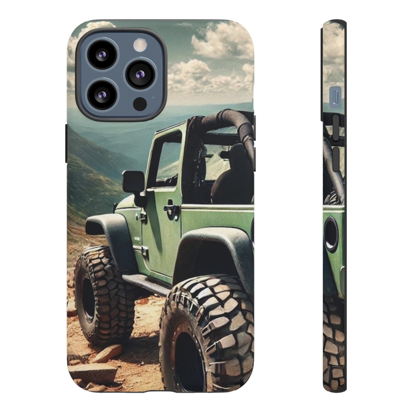 Green Jeep Protective Phone Case