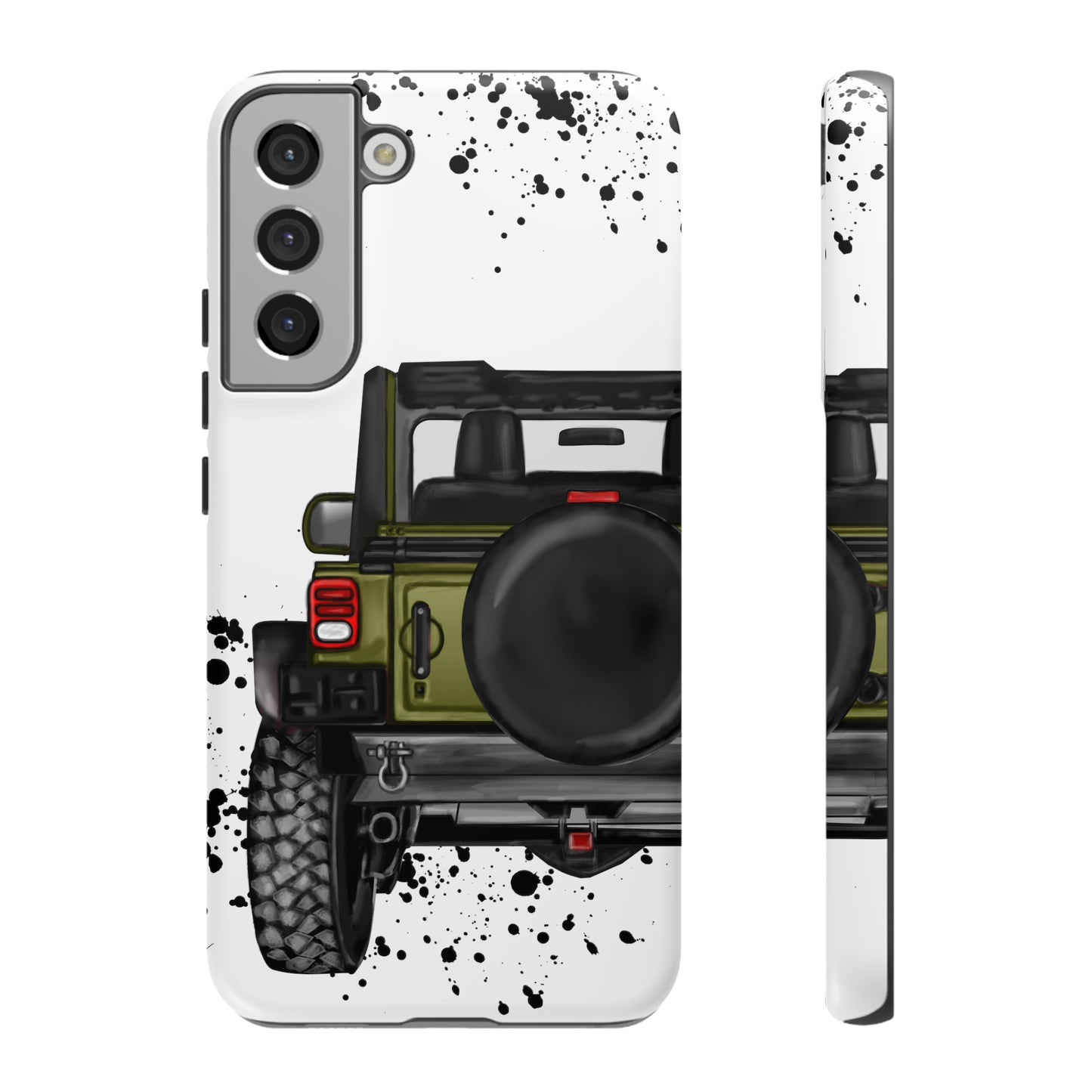 Off Road Life Army Green Protective Case for Iphone, Google and Samsung