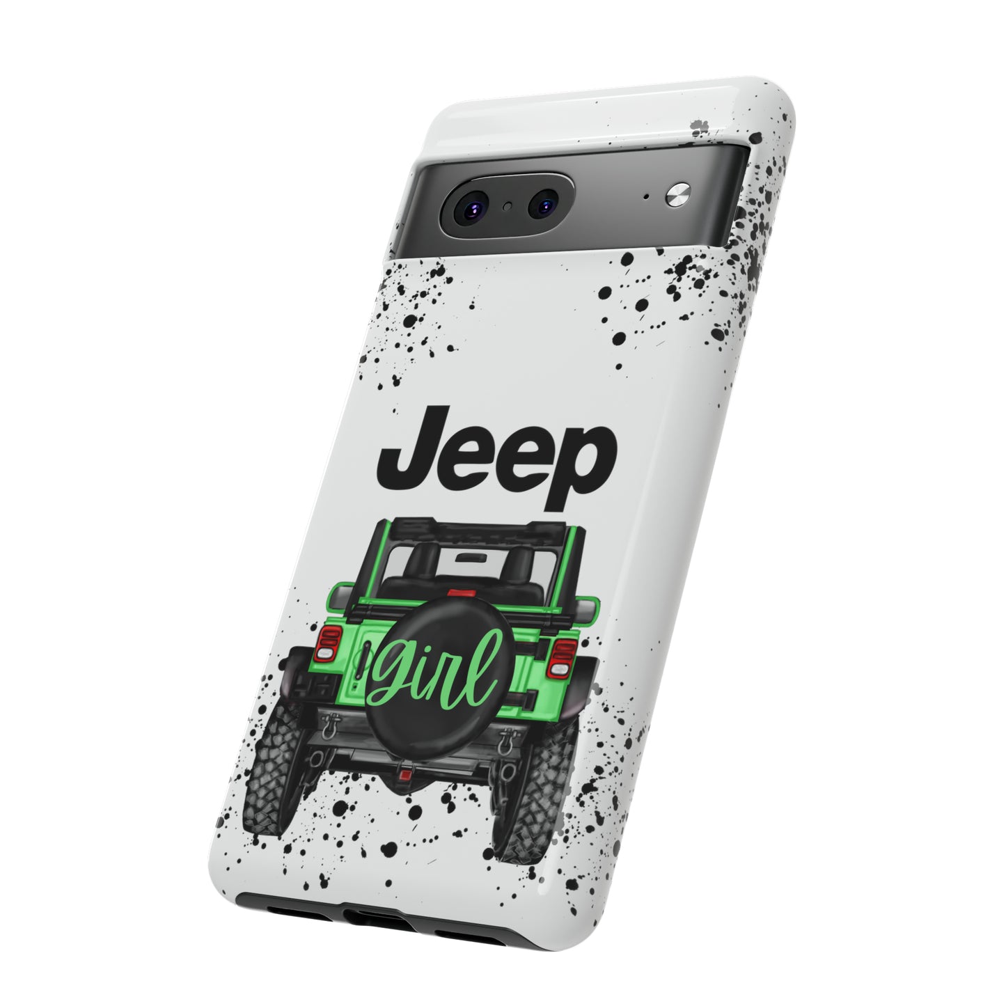 Off Road Girl Light Green Protective Case for Iphone, Google and Samsung Phones