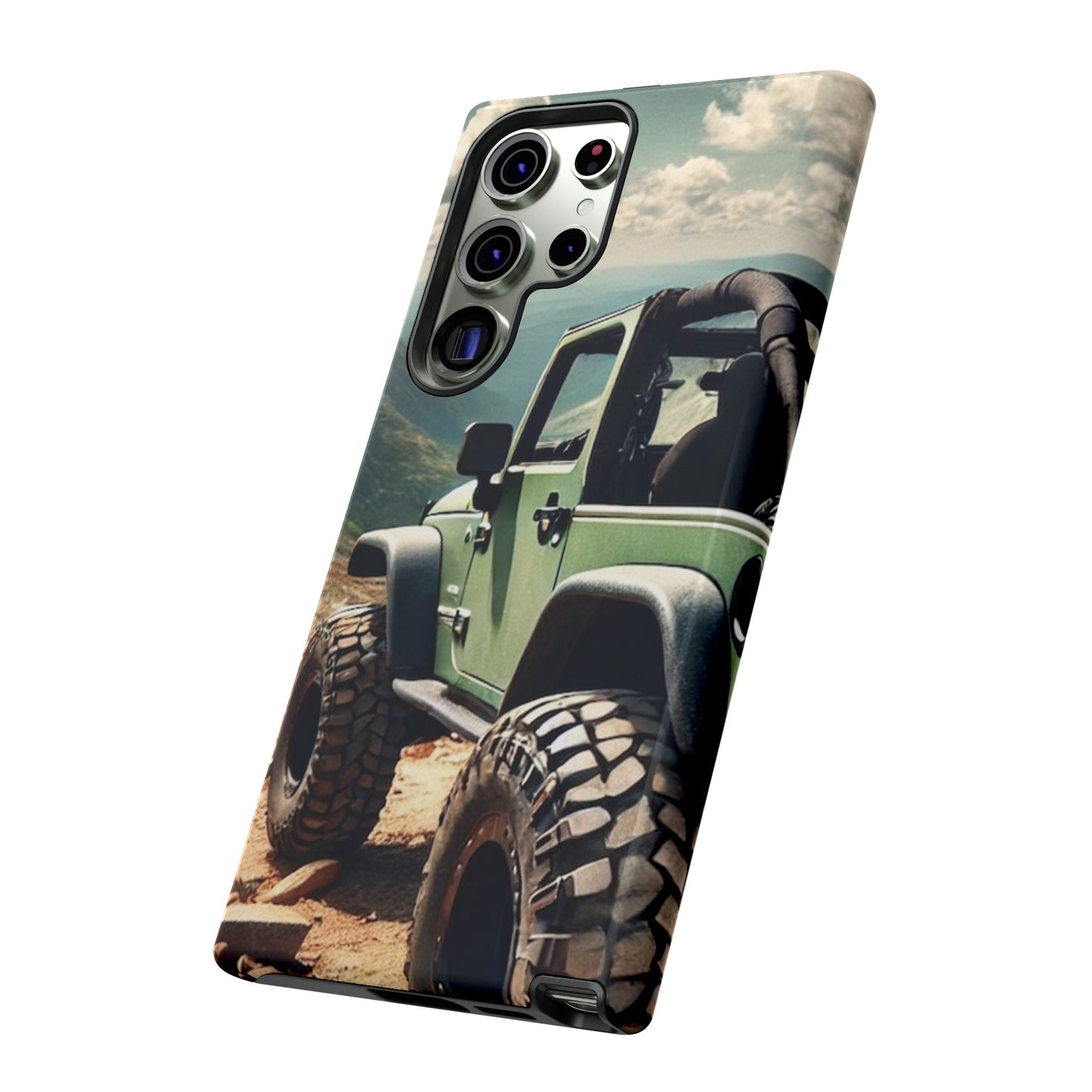 Green Jeep Protective Phone Case