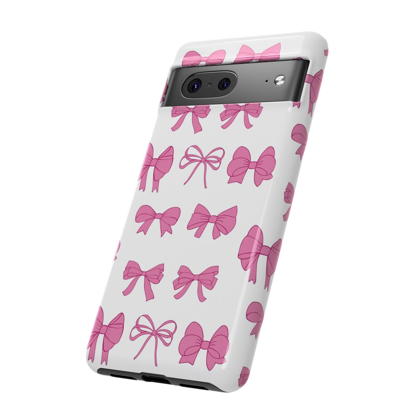 Pink Bows Protective Phone Case for Iphone, Samsung and Google Phones